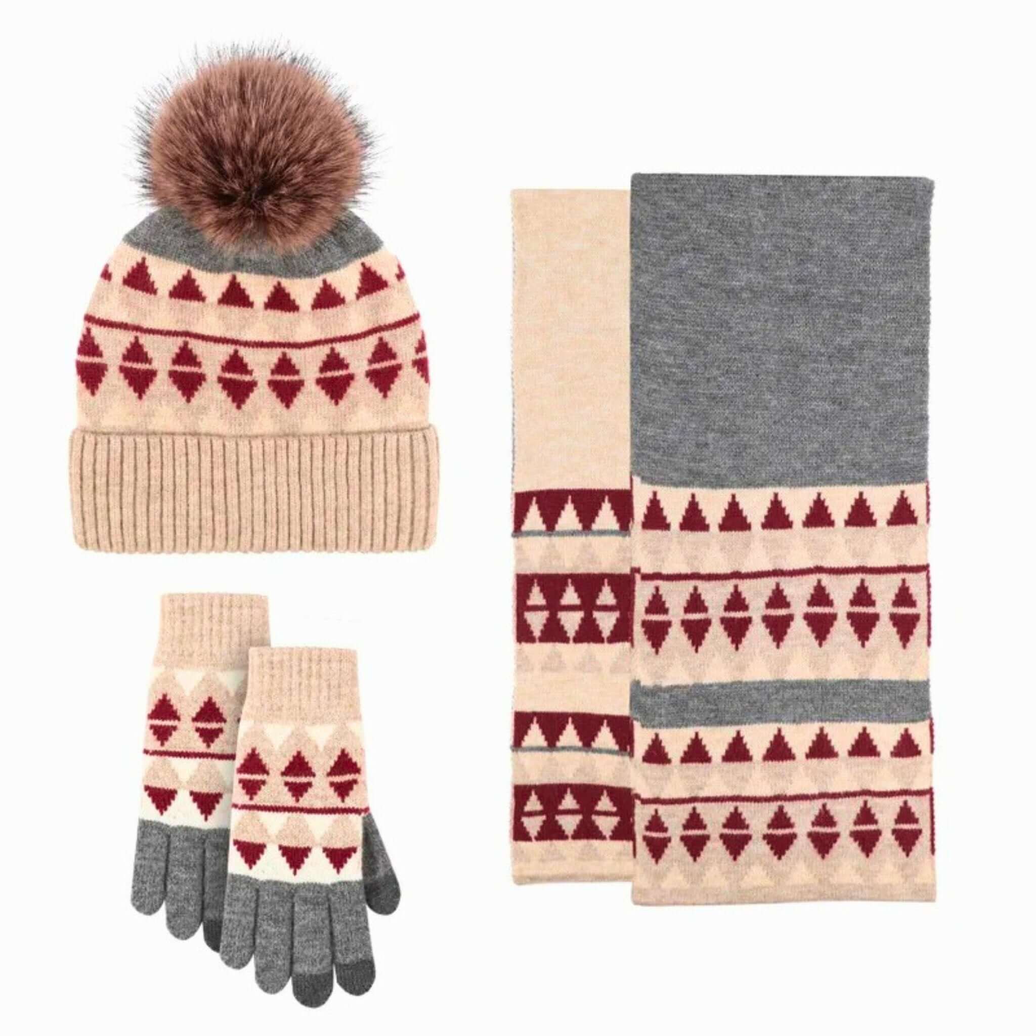 Cashmere 3-Piece Winter Set
