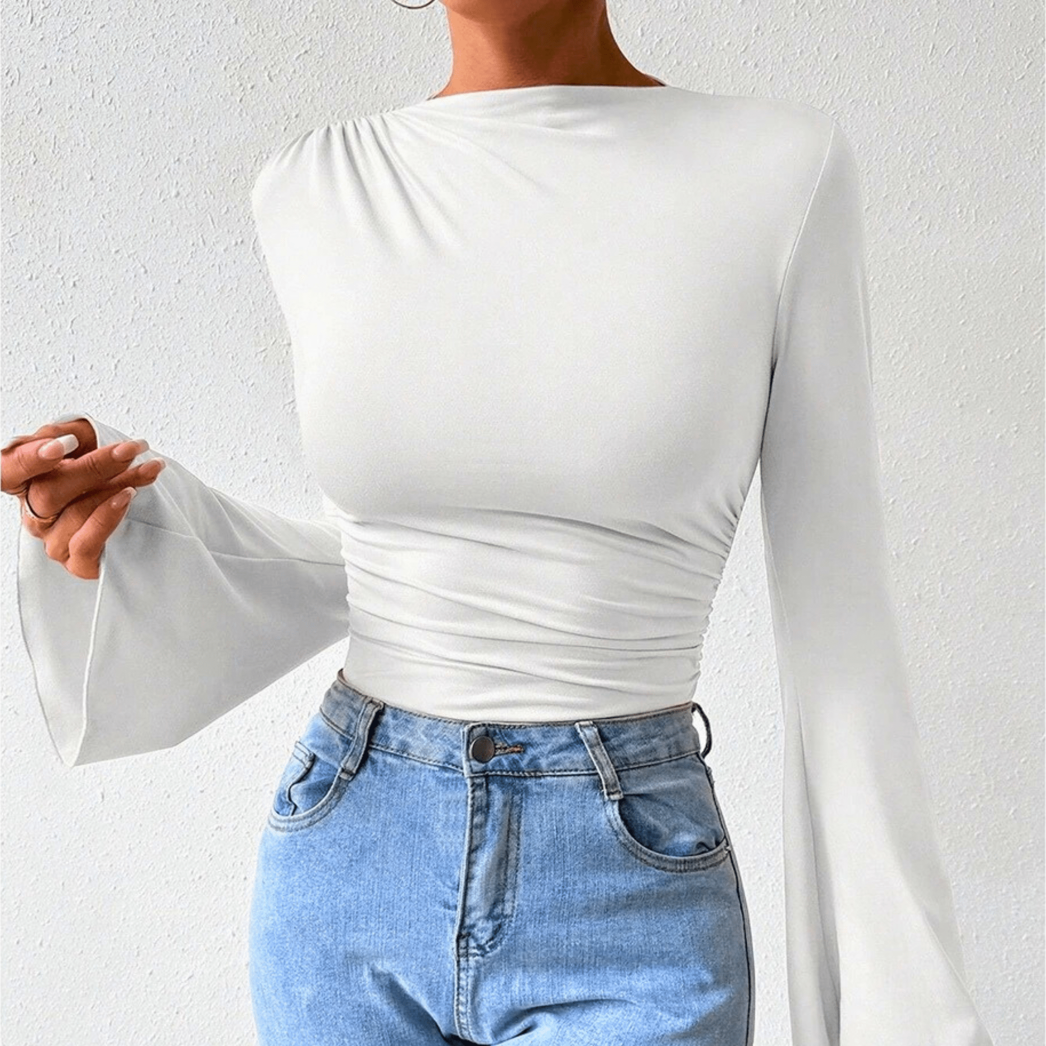 Glow Bell-Sleeve Bodysuit