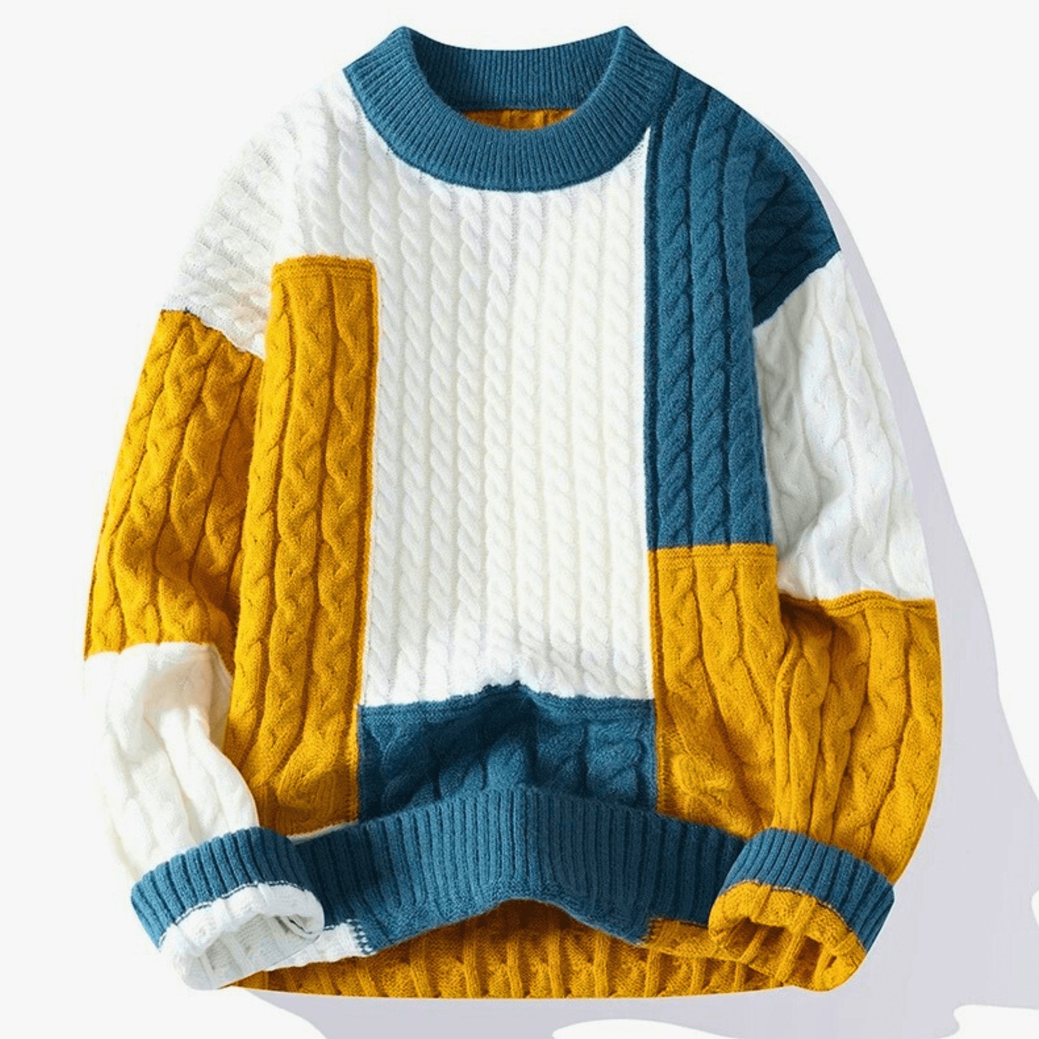 Knitted Patchwork Pullover