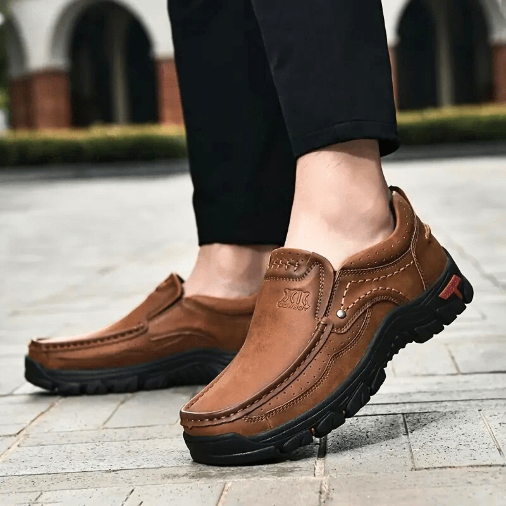 UrbanEase Leather Slip-On
