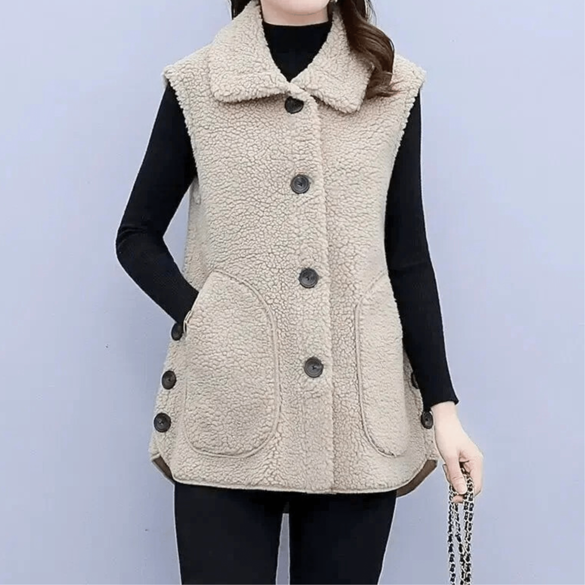 Velvique Sleeveless Coat