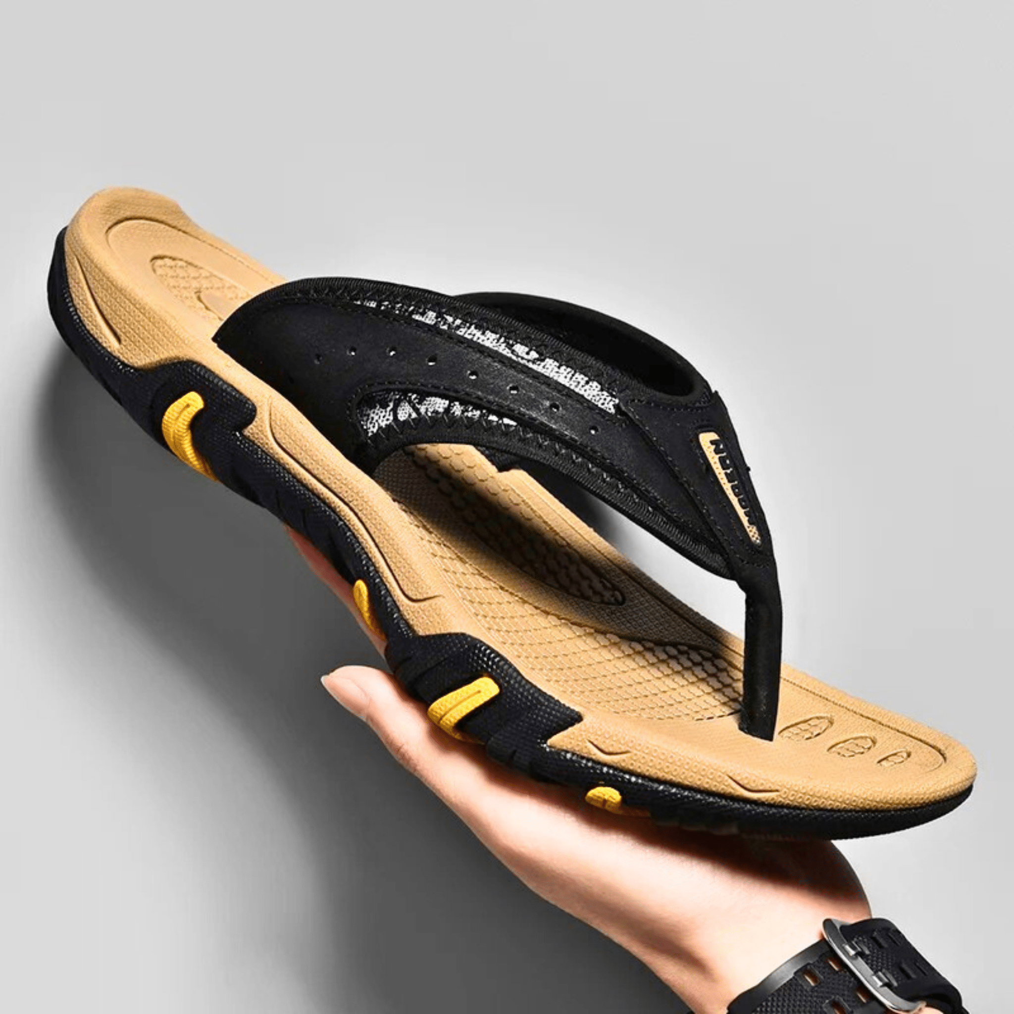 AeroStep Leather Slippers