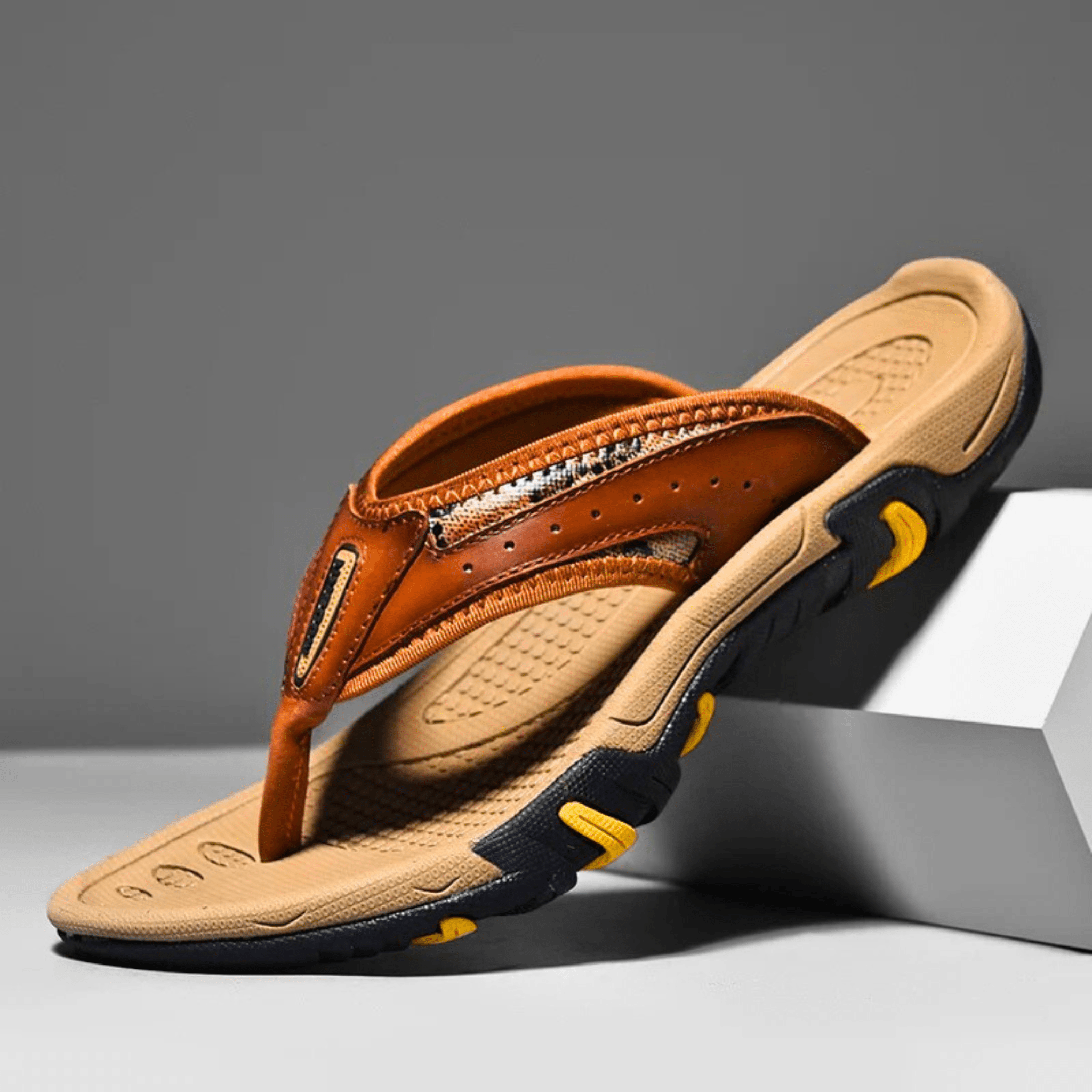 AeroStep Leather Slippers