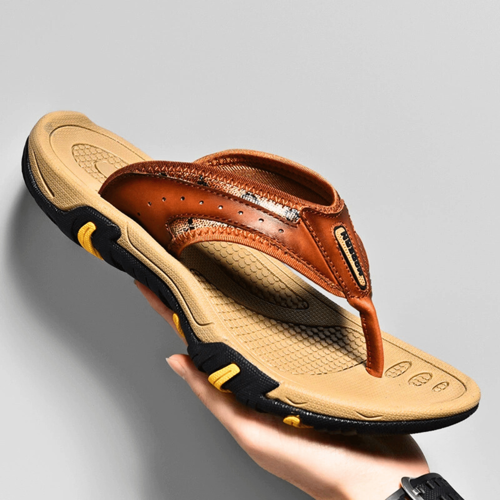 AeroStep Leather Slippers