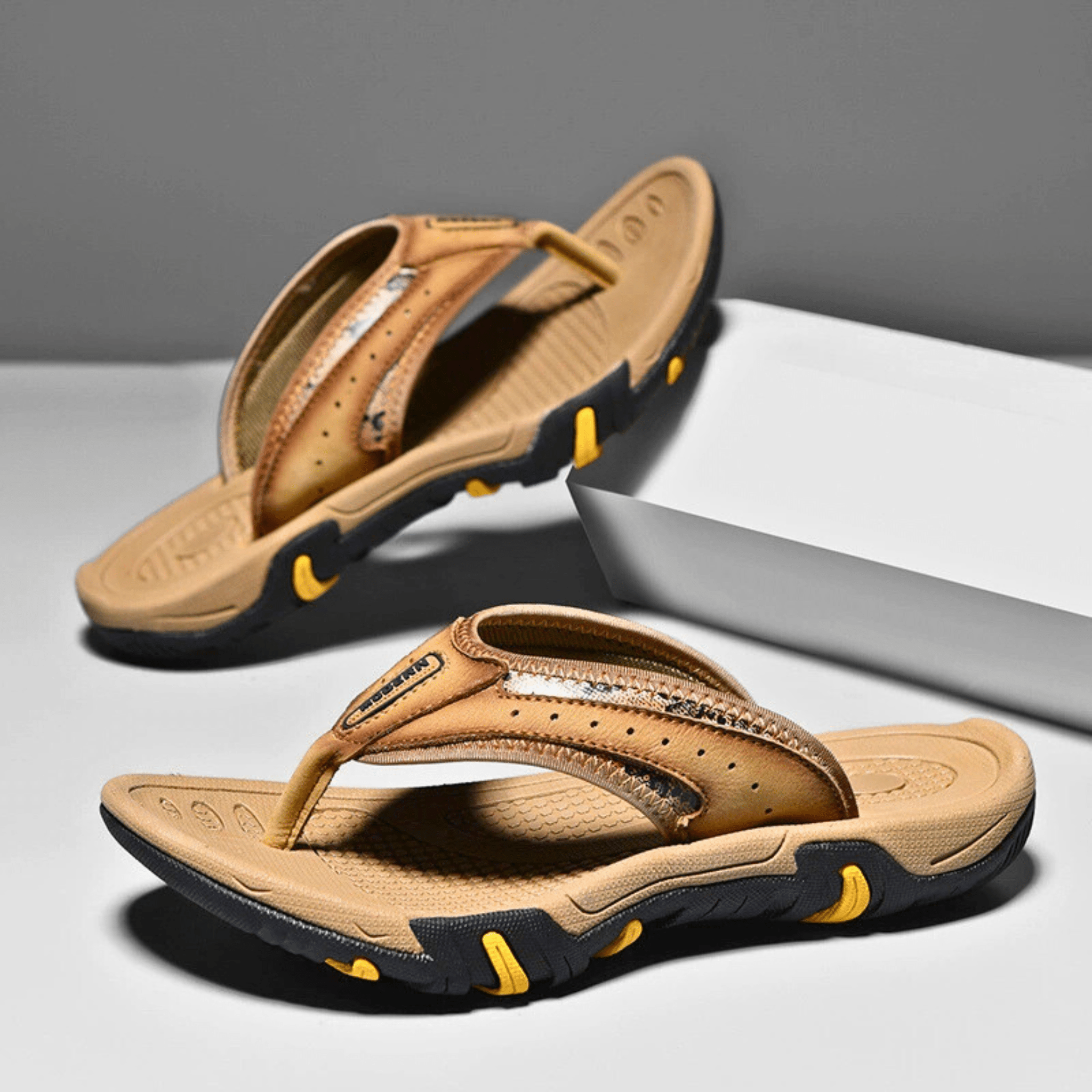 AeroStep Leather Slippers