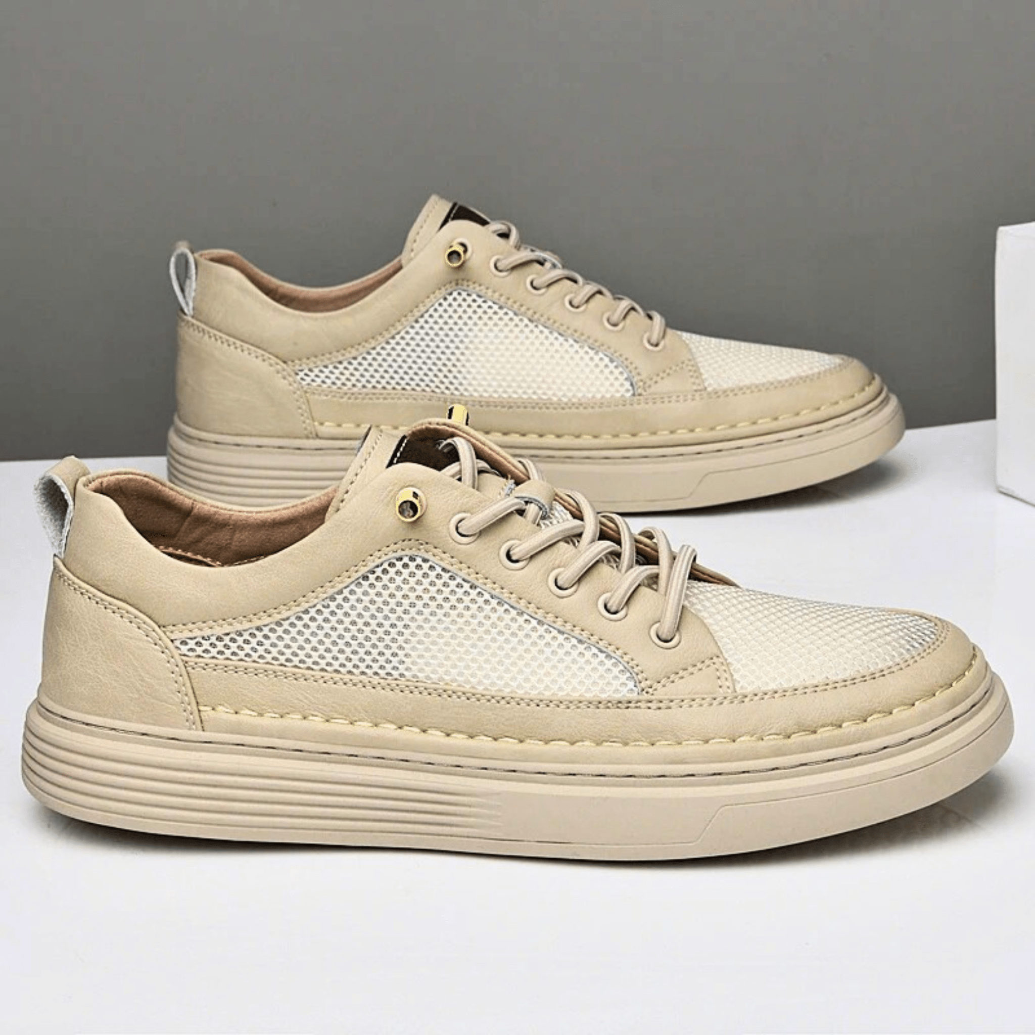 AirMesh Genuine Leather Sneakers