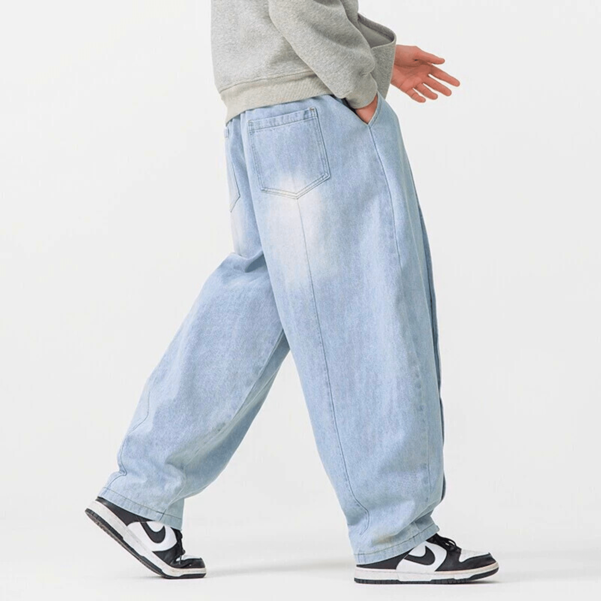 Denim Parachute Jeans