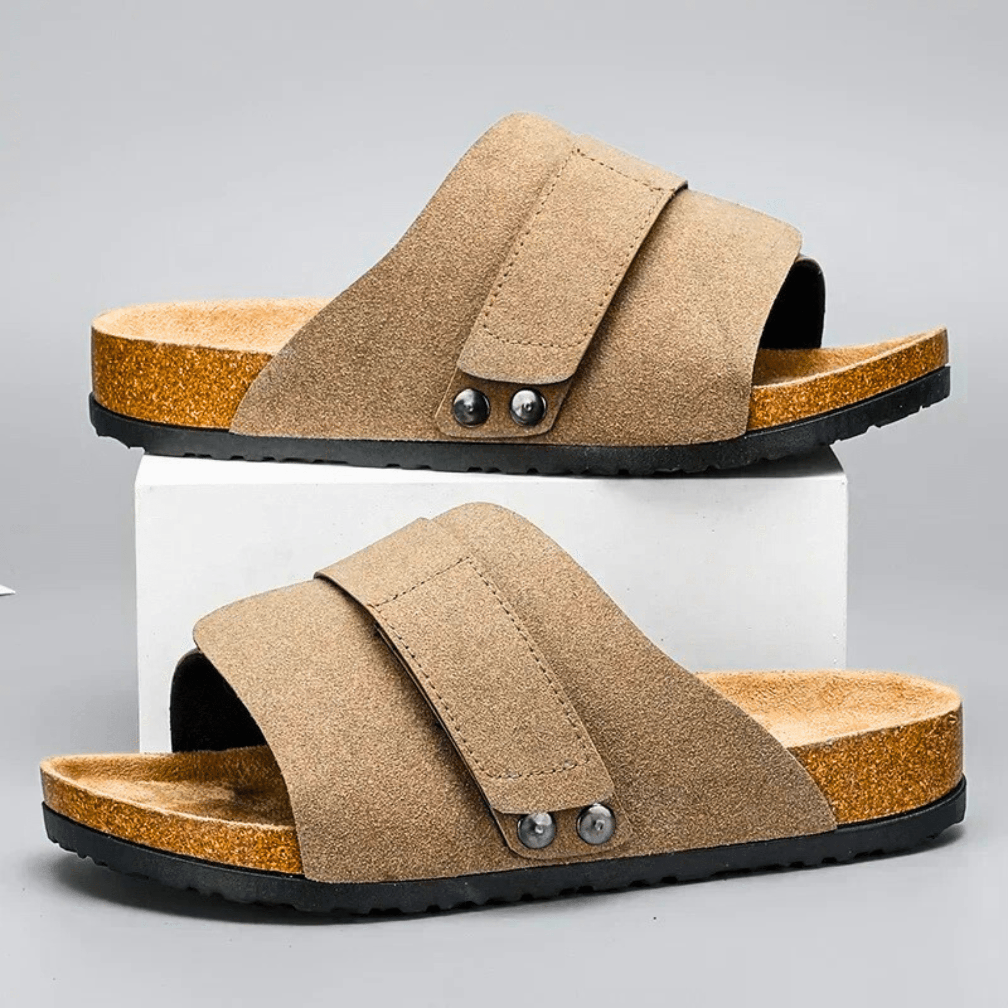 Argento Suede Sandals