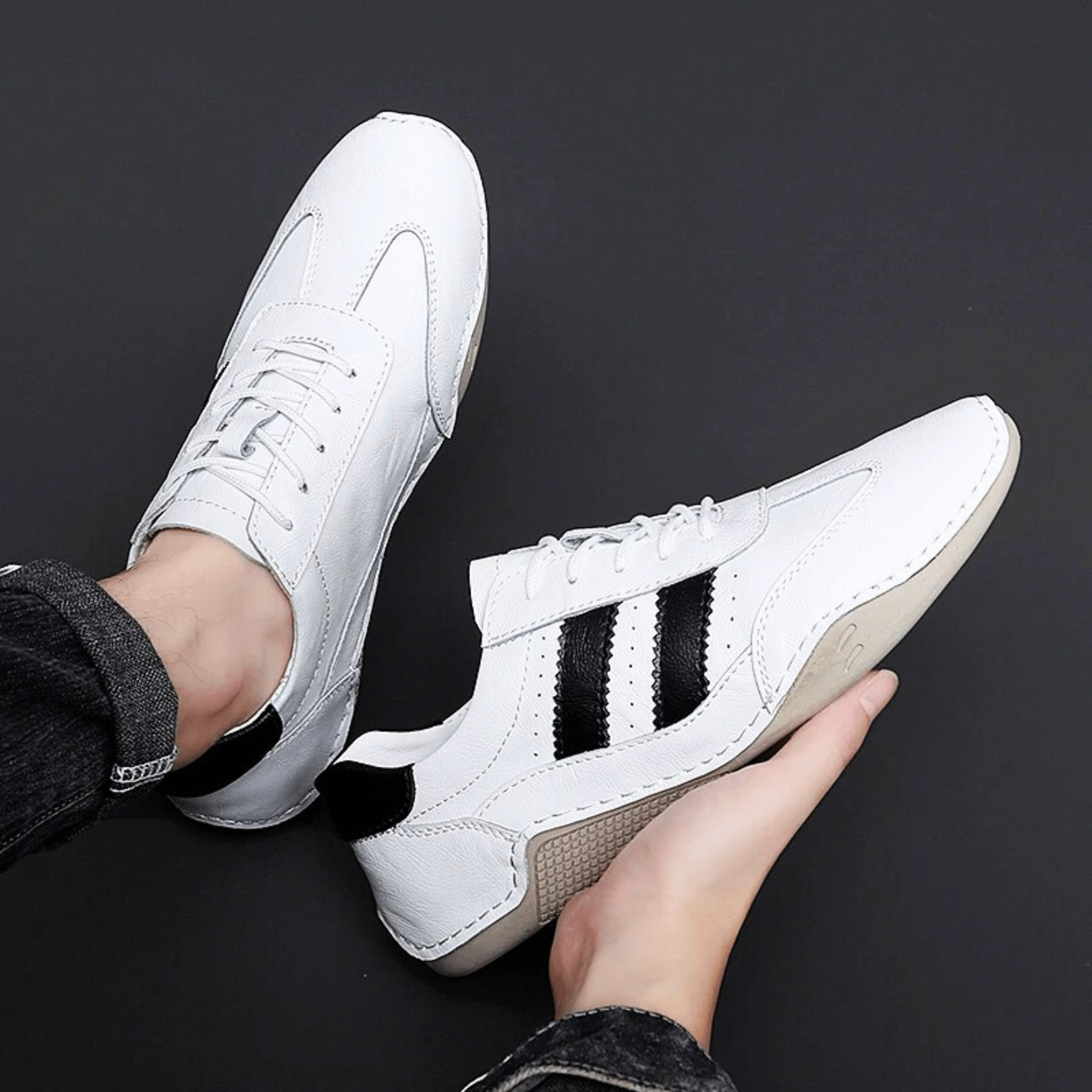 Breathable Leather Sneakers