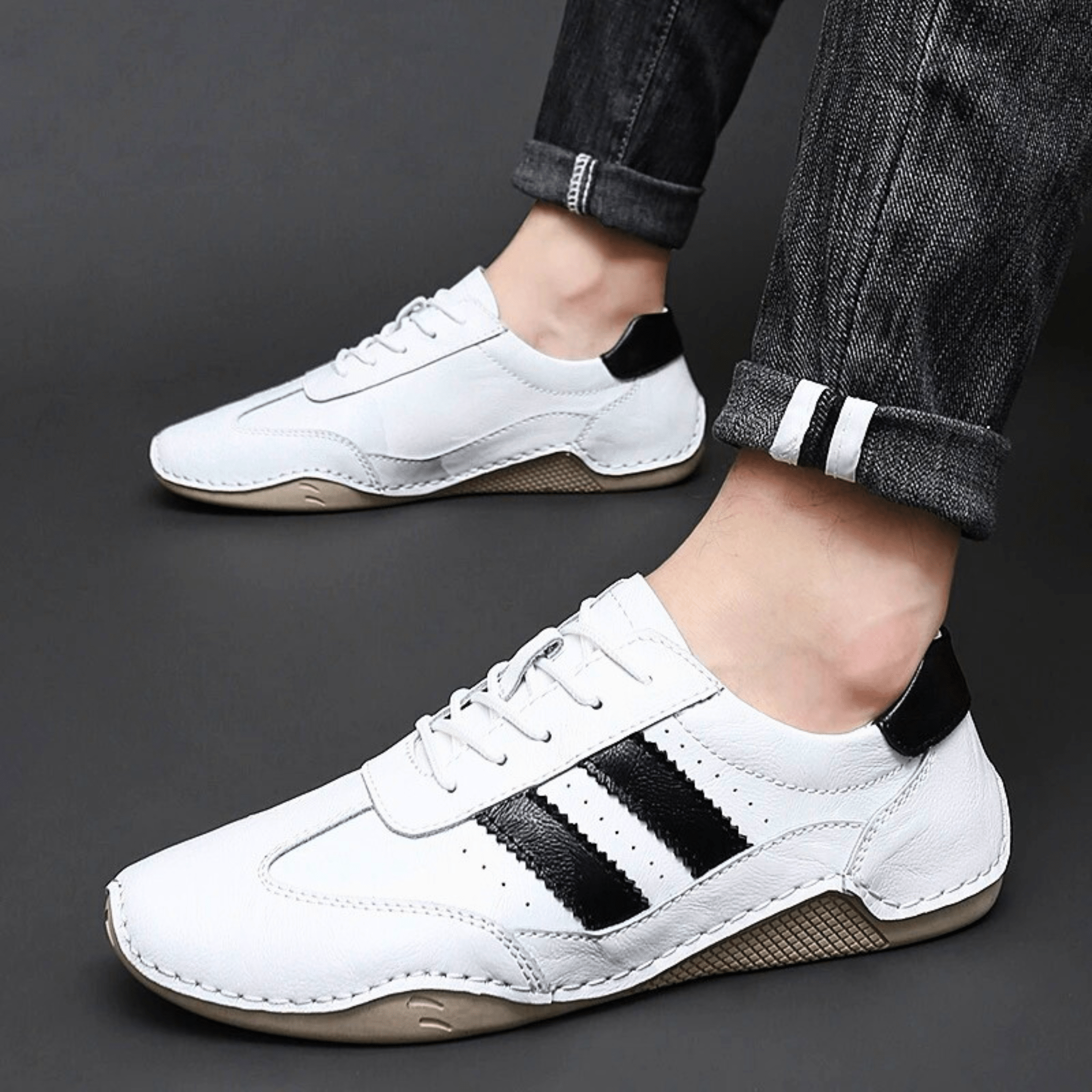 Breathable Leather Sneakers