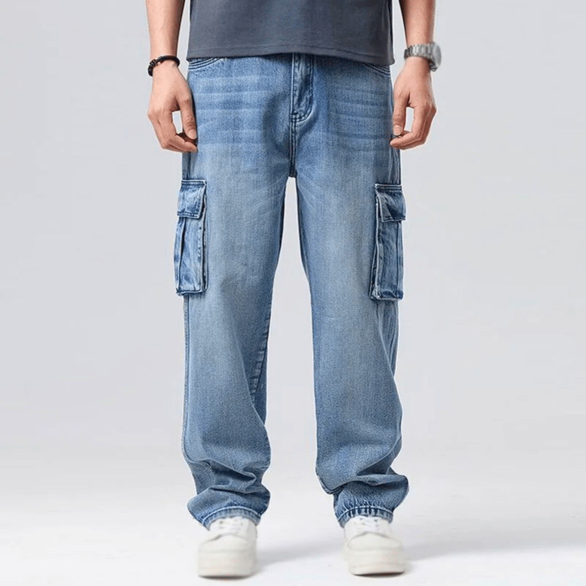 Cargo Denim Pants