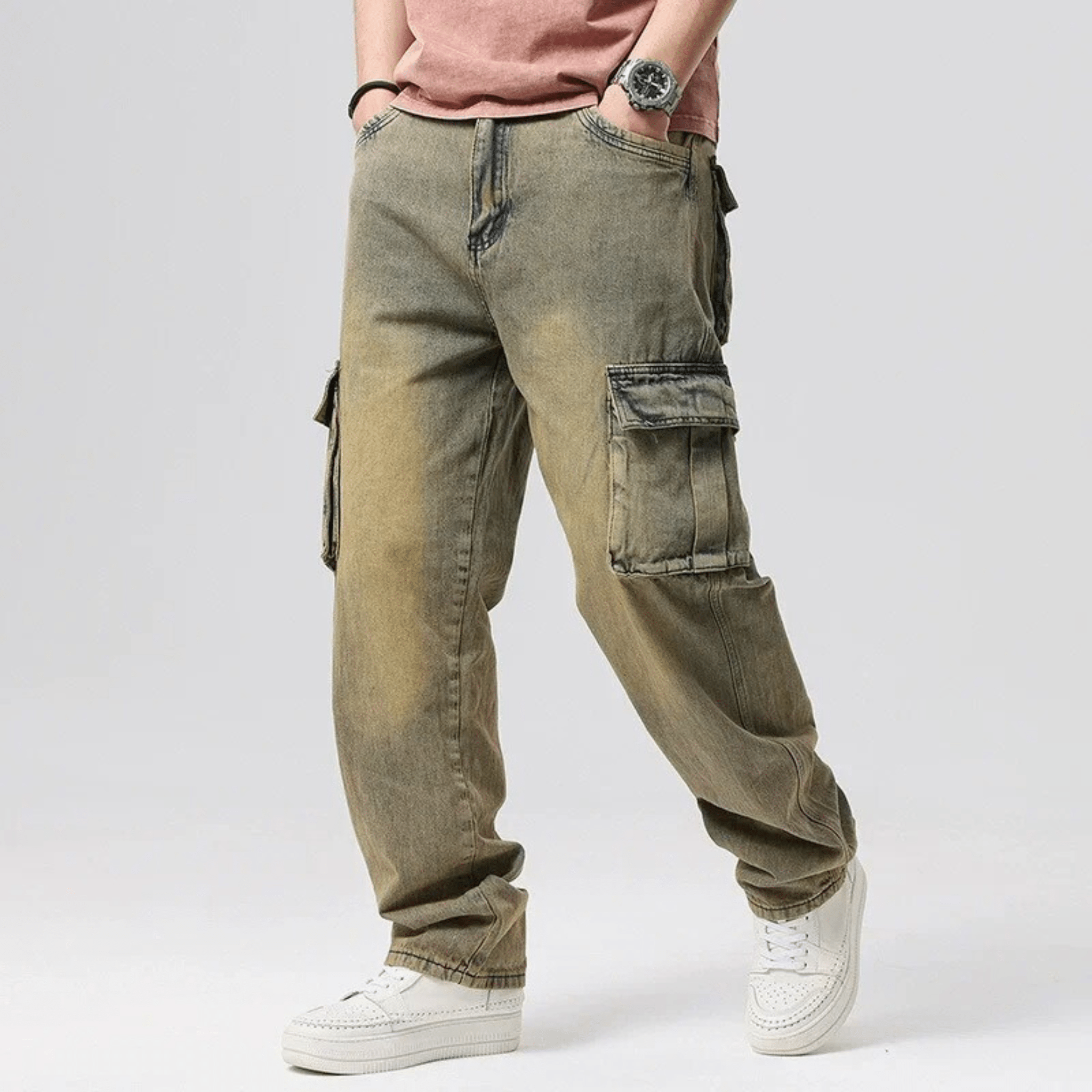 Cargo Denim Pants