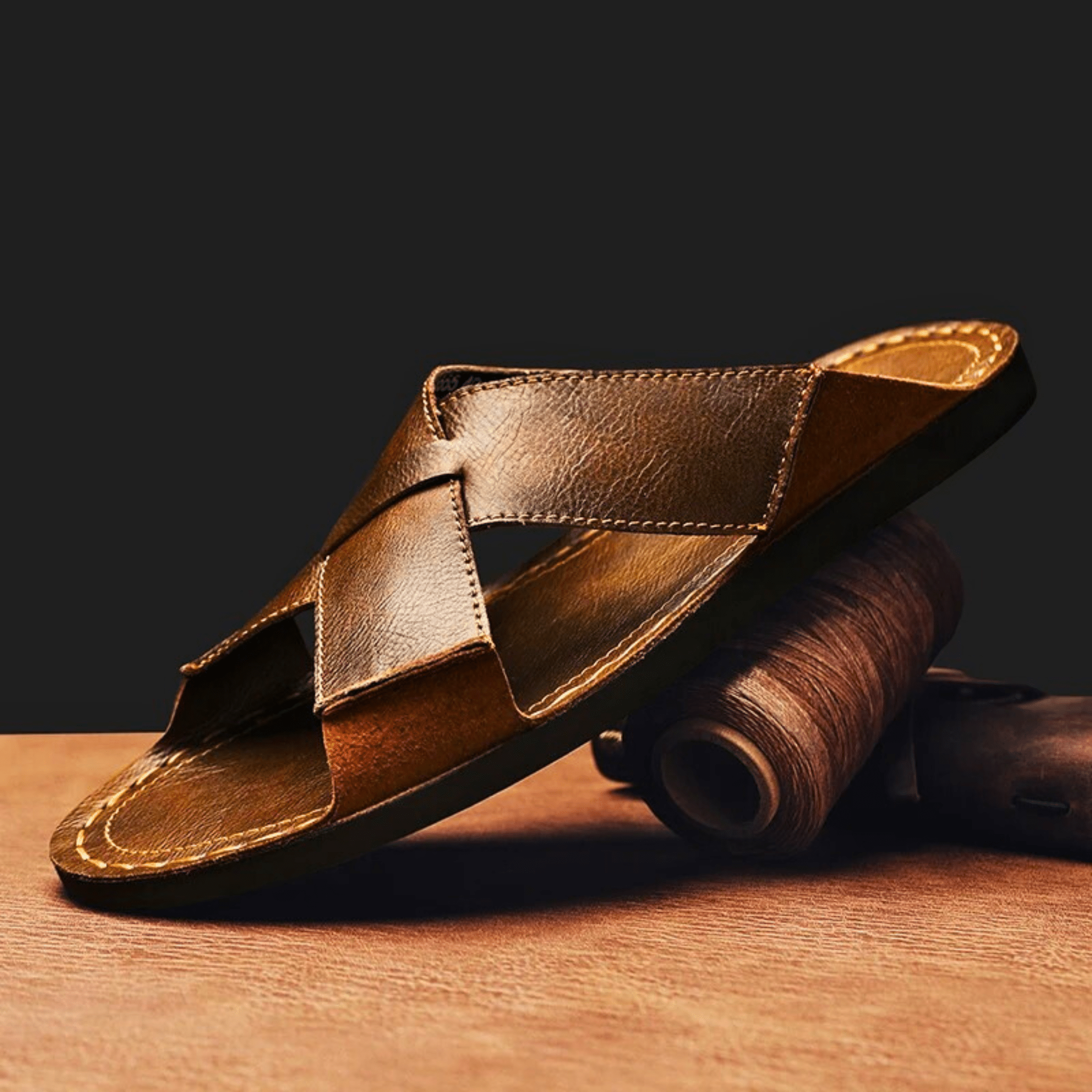 Casual Genuine Leather Slides