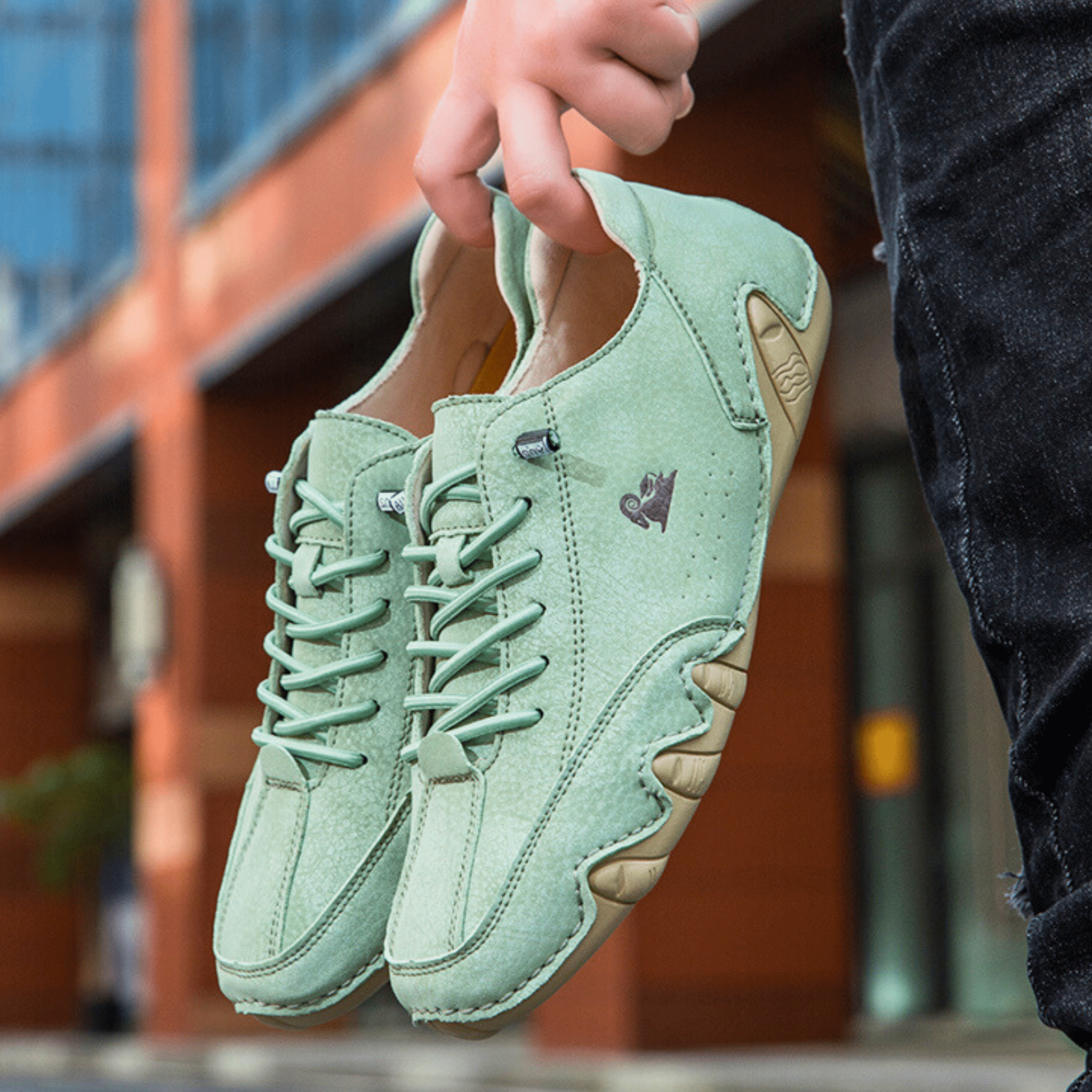 Comfortable Flat Leather Sneakers