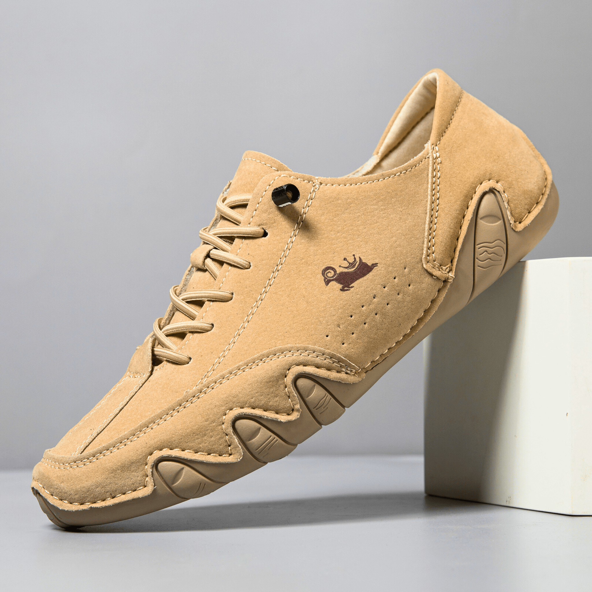 Comfortable Flat Leather Sneakers