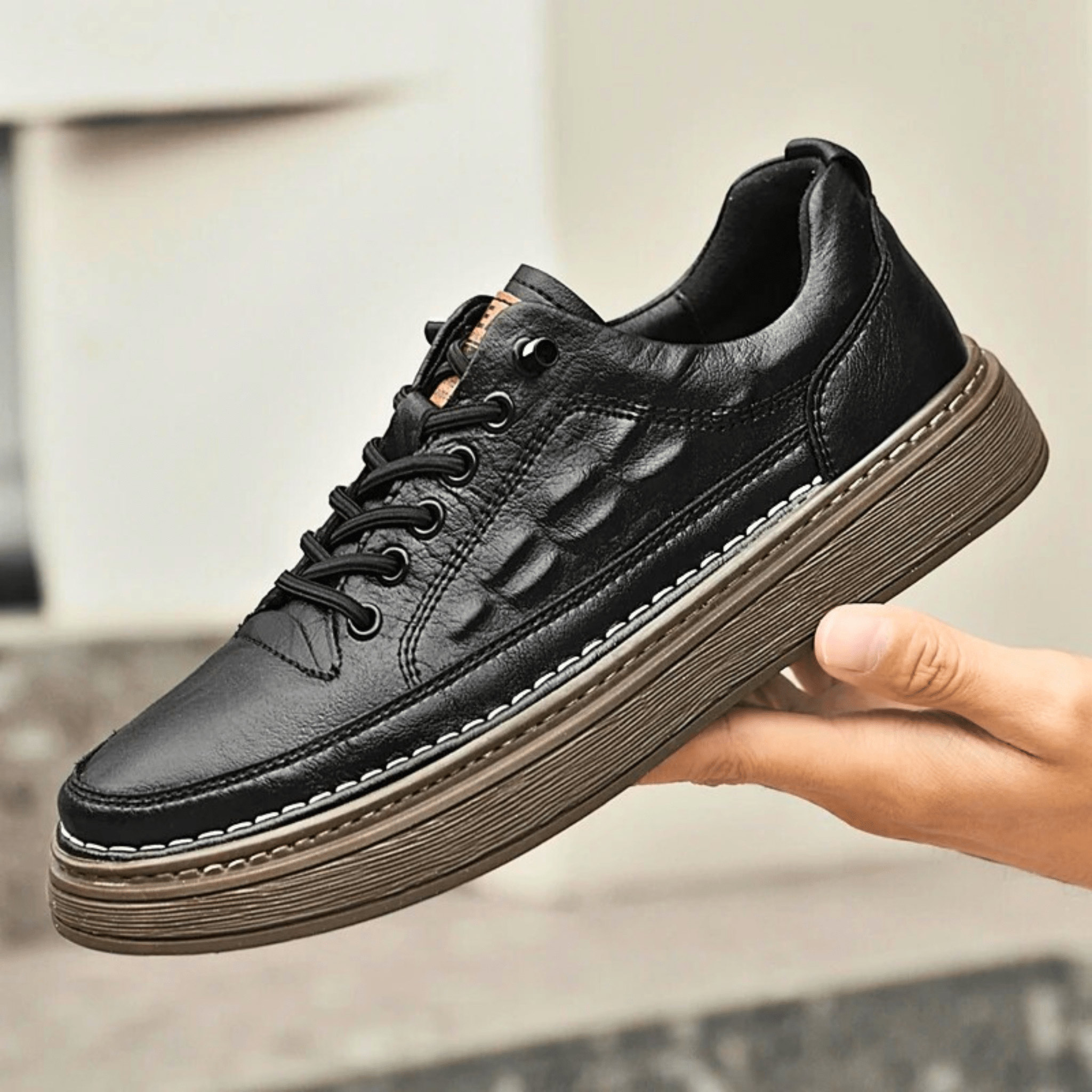Crocodile Genuine Leather Sneakers
