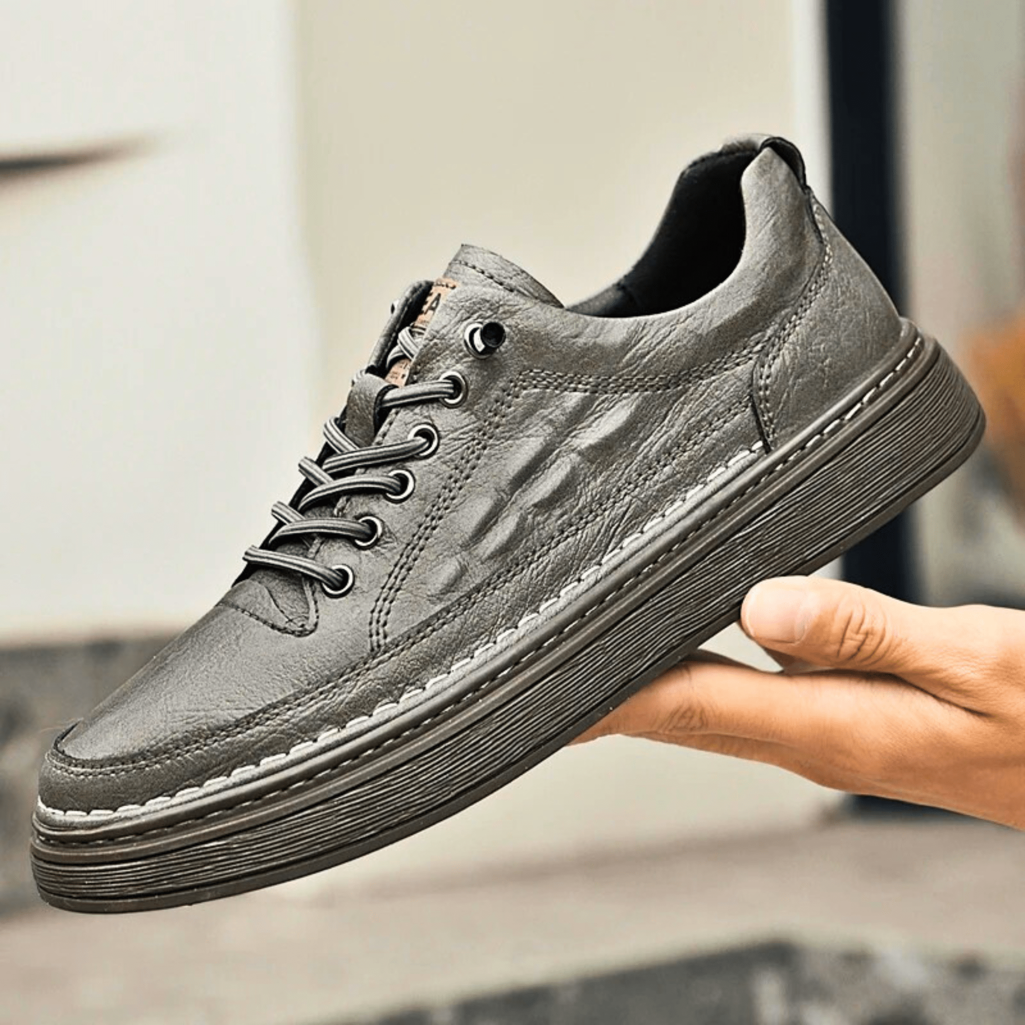 Crocodile Genuine Leather Sneakers
