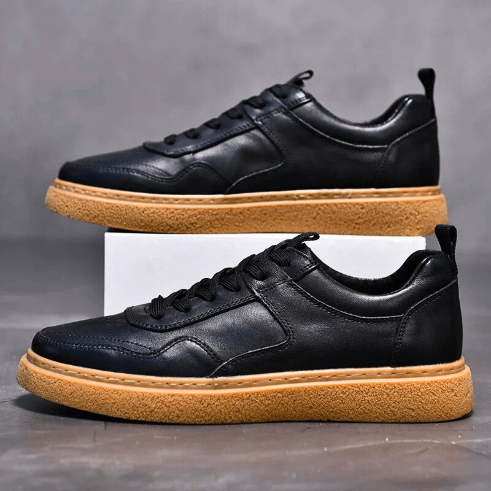 Designer Genuine Leather Sneakers