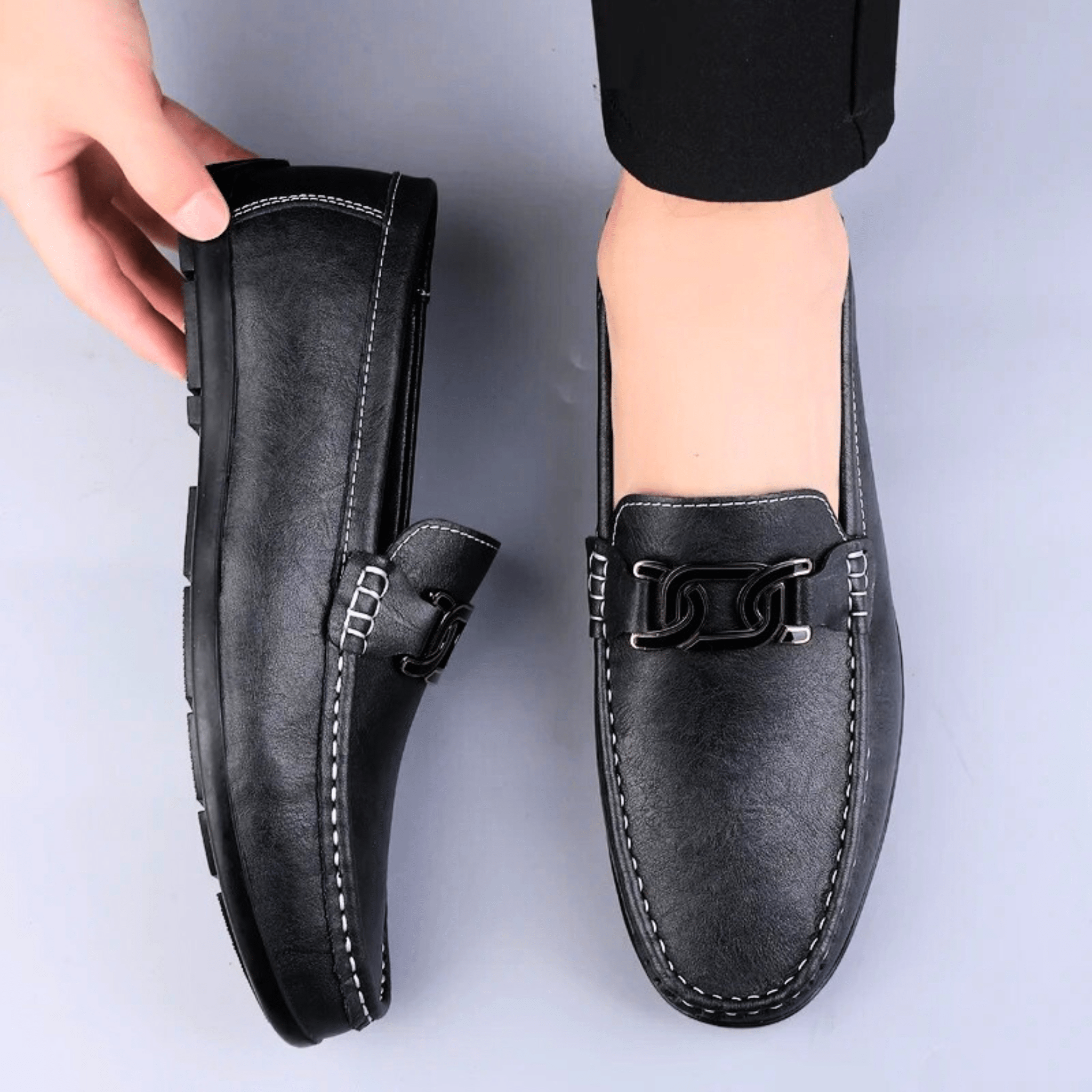 Formal Genuine Leather Drivers