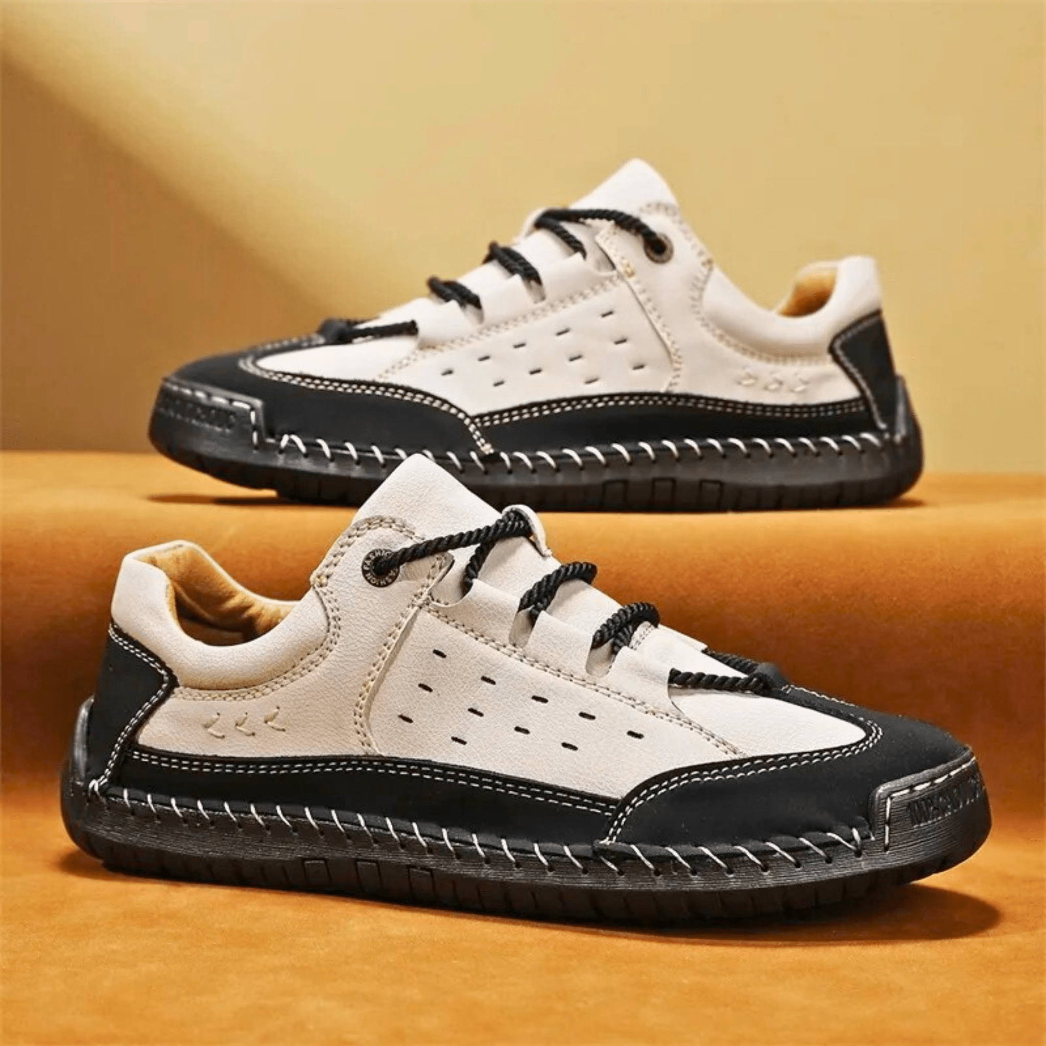 Hand-Stiched Leather Sneakers