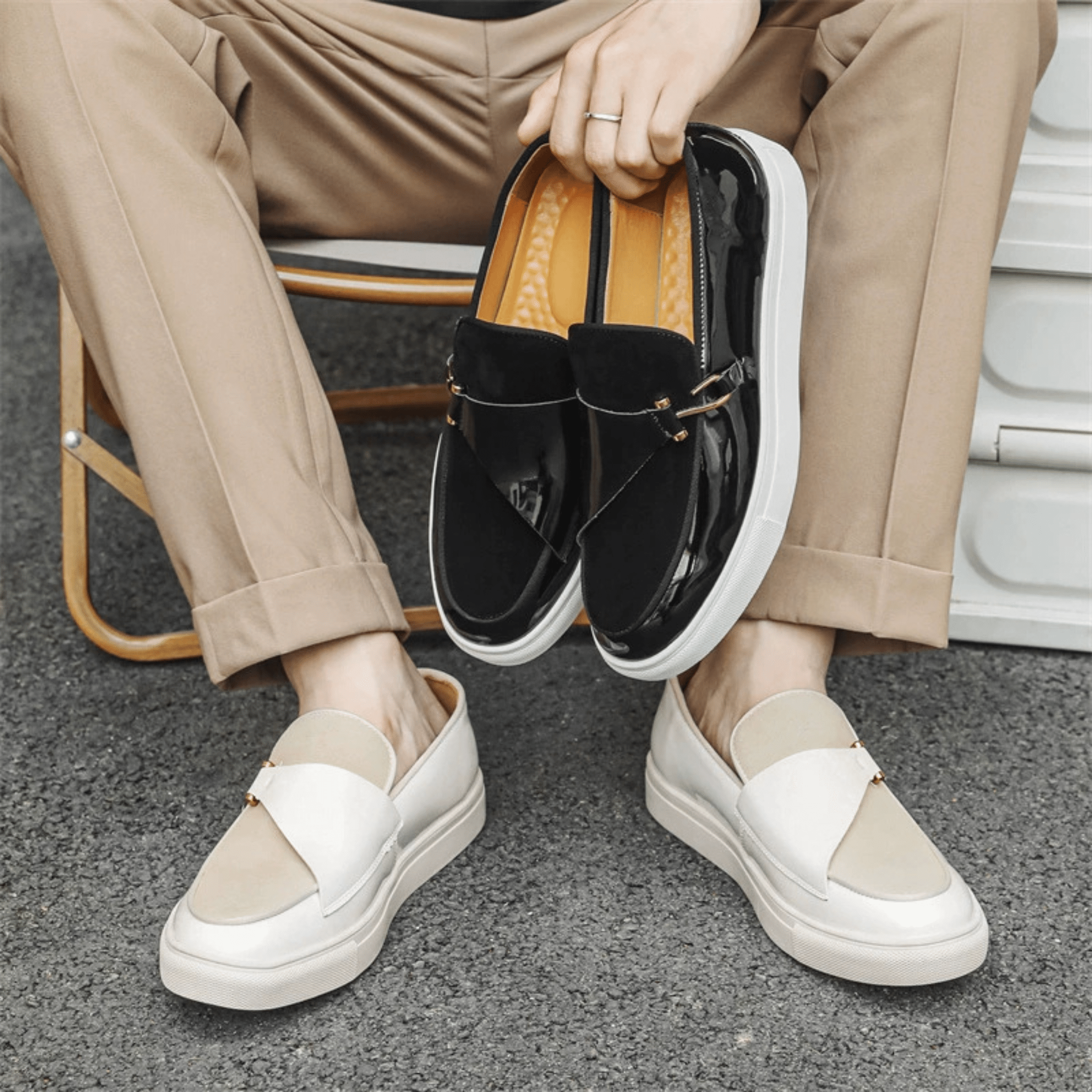Hook Leather Loafers