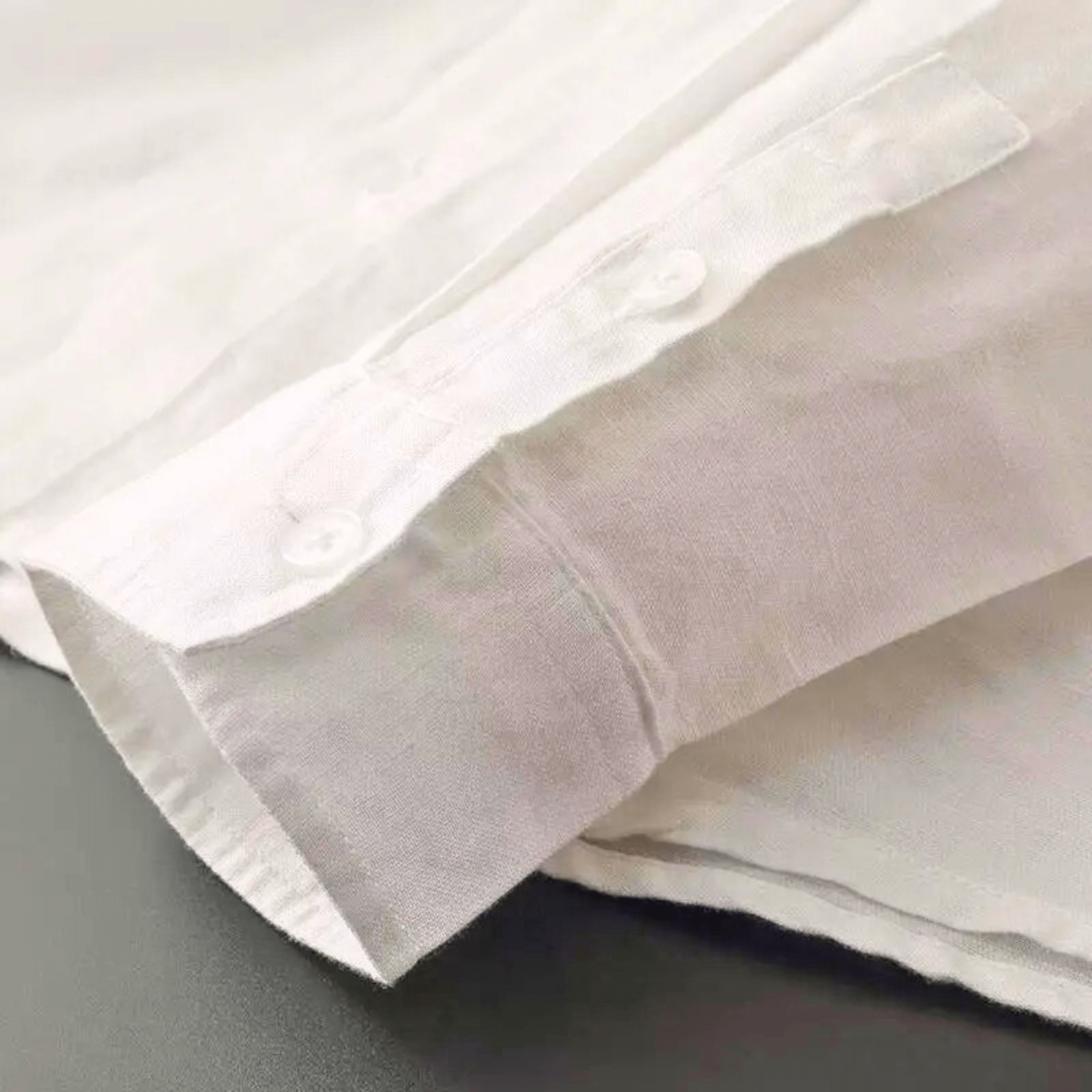 Horizon Linen Button Hoodie