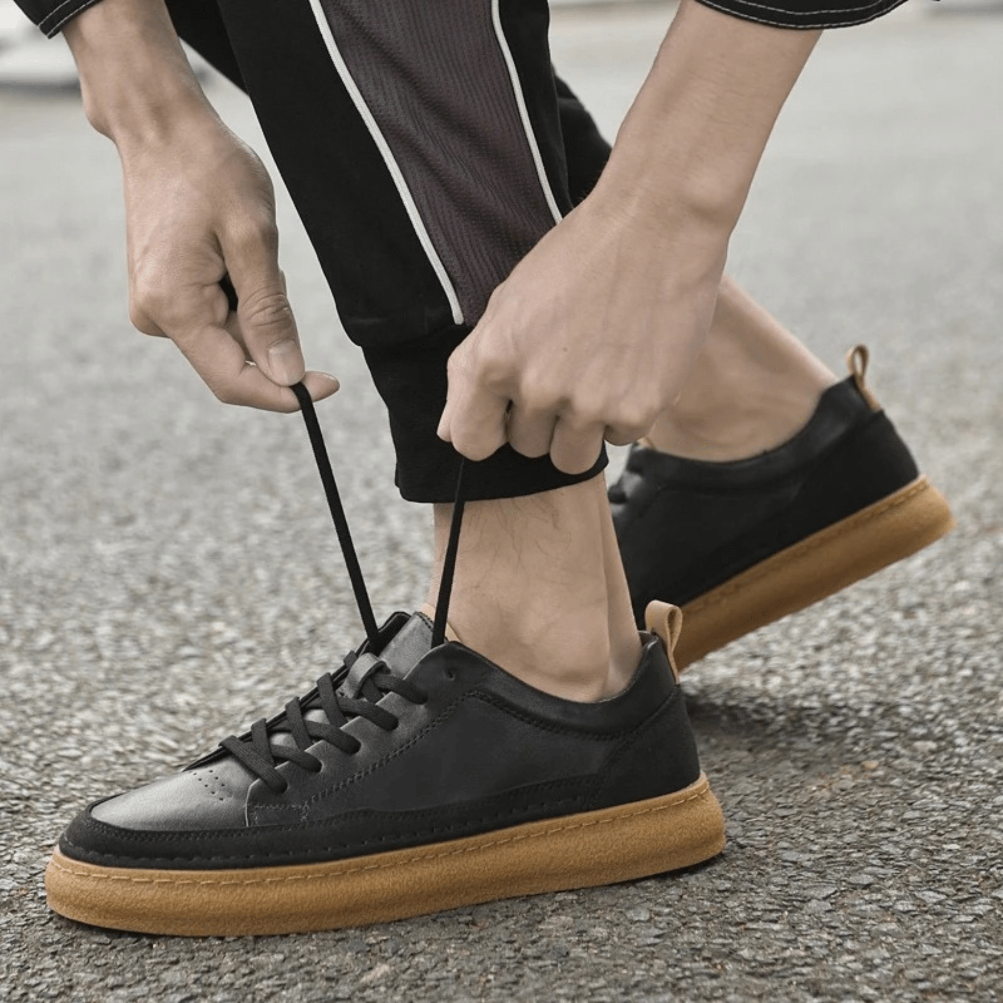 Italian Genuine Leather Sneakers