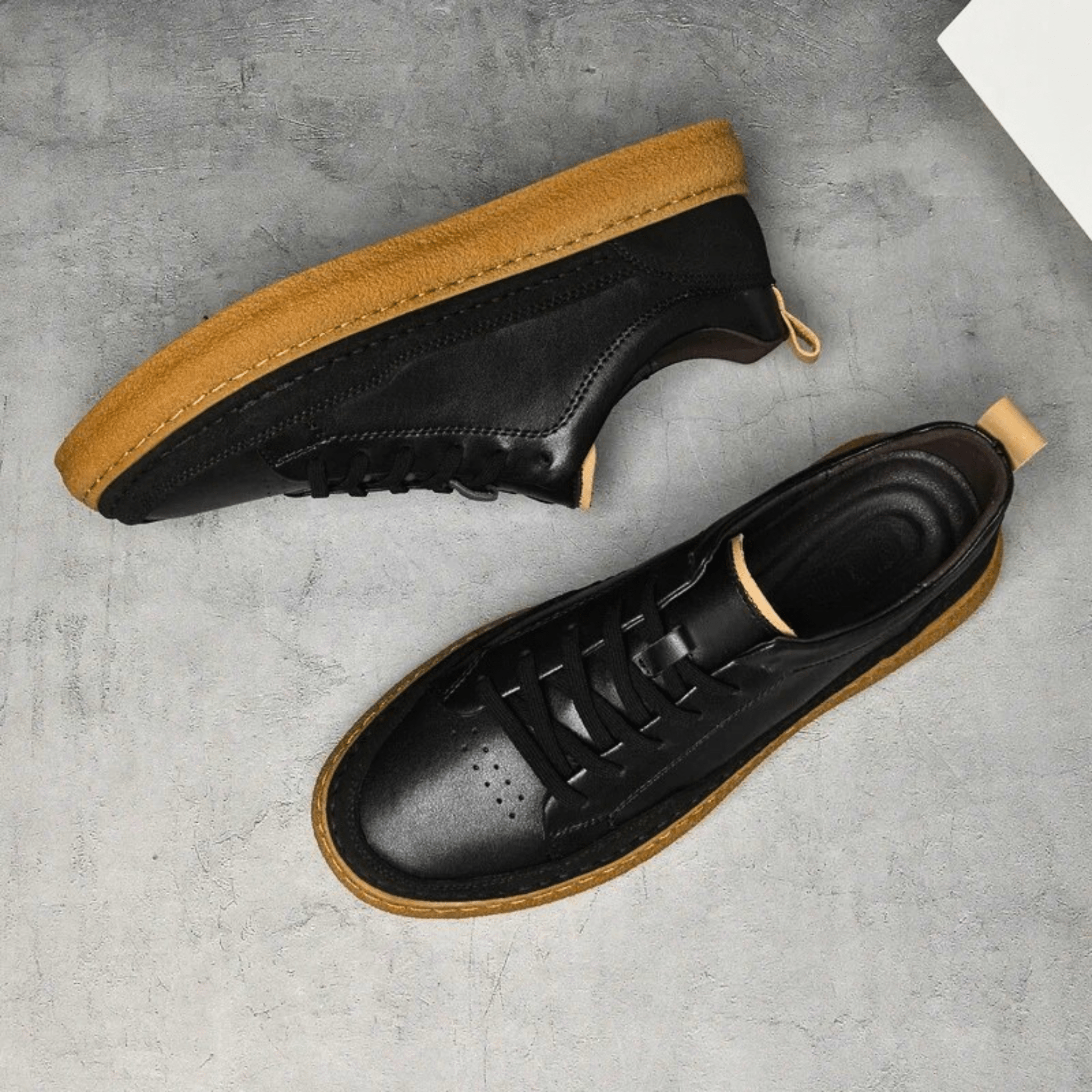 Italian Genuine Leather Sneakers
