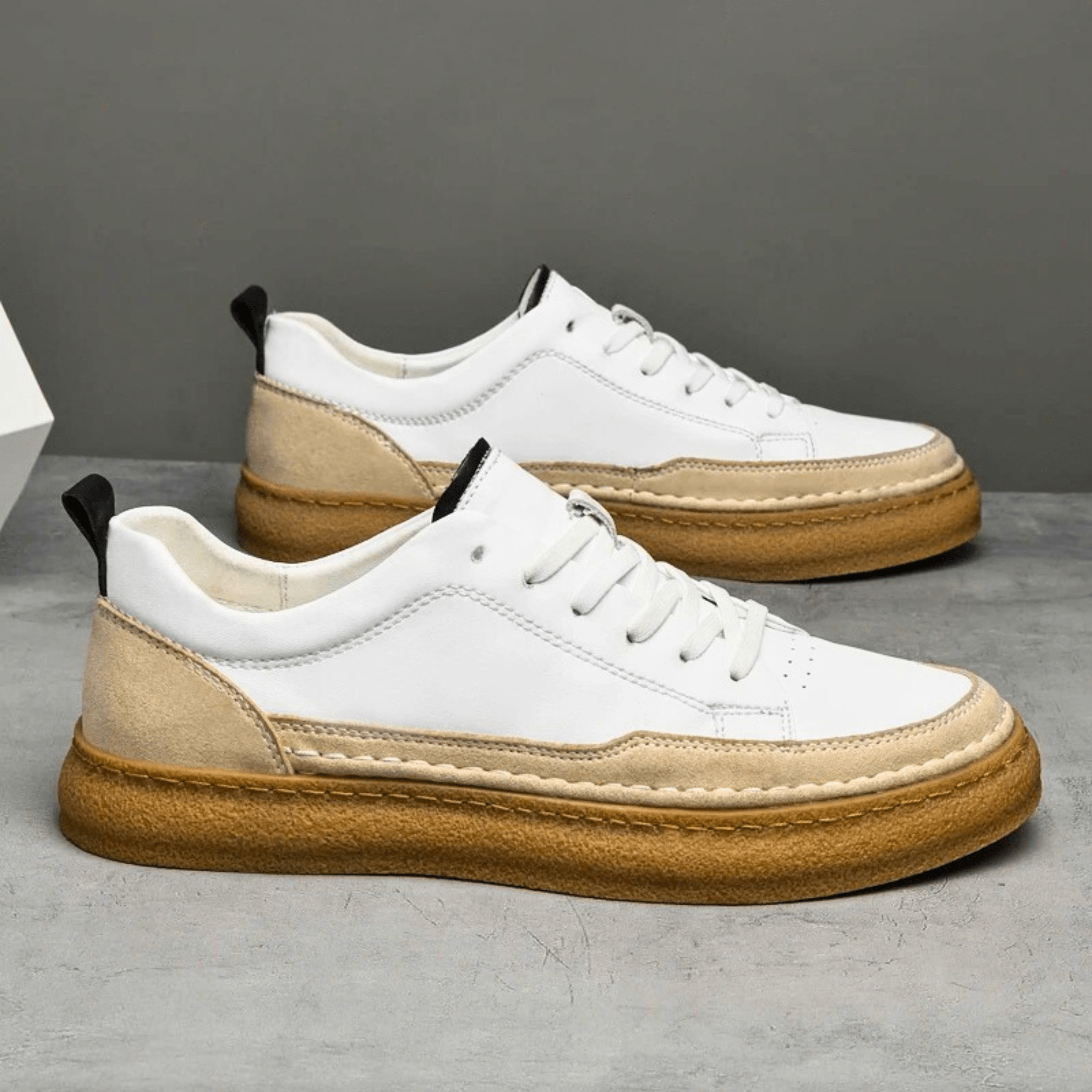 Italian Genuine Leather Sneakers