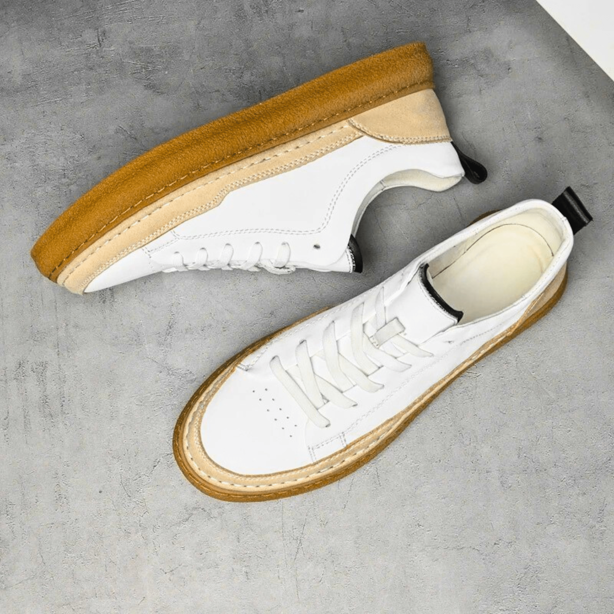 Italian Genuine Leather Sneakers