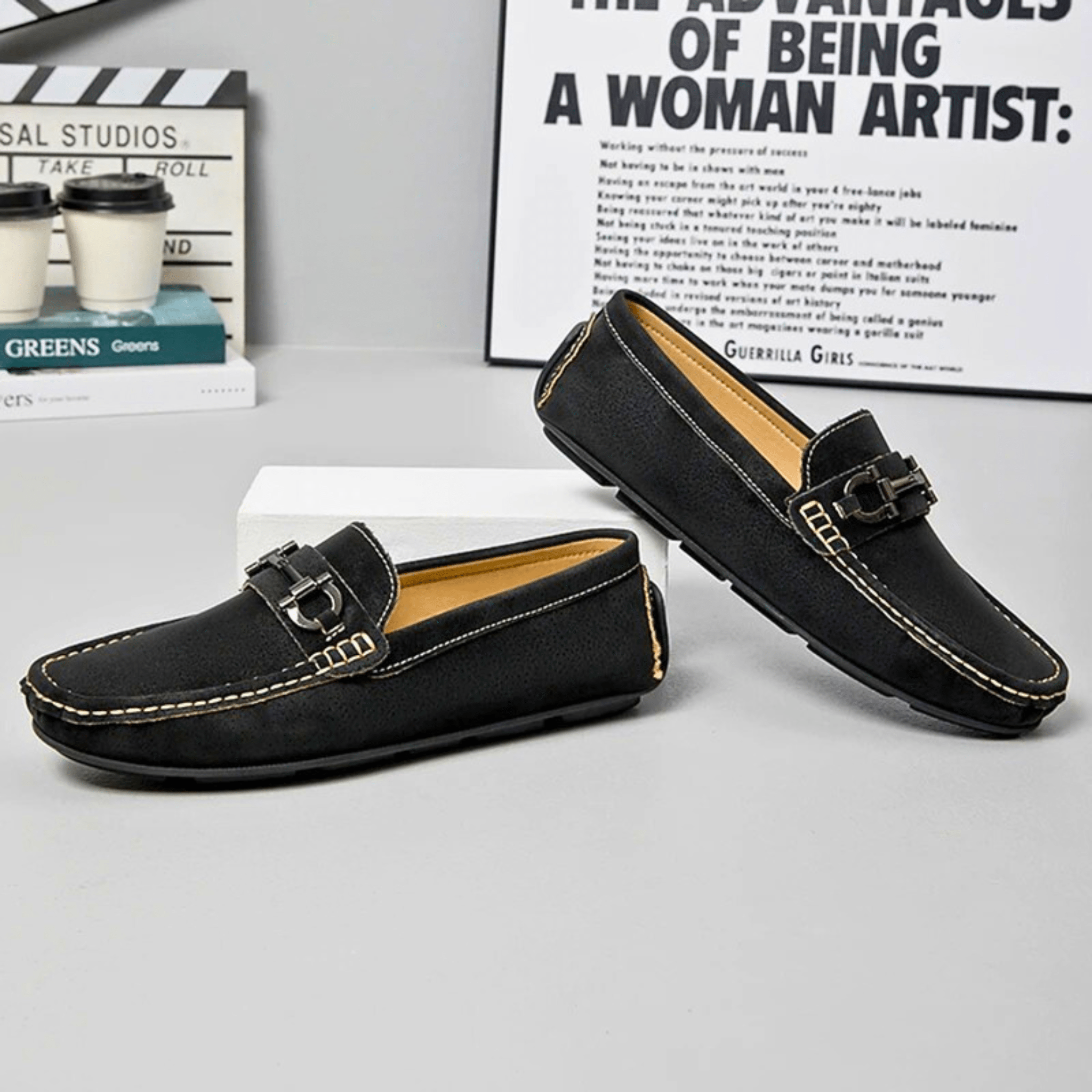 Lorenzi Suede Leather Drivers