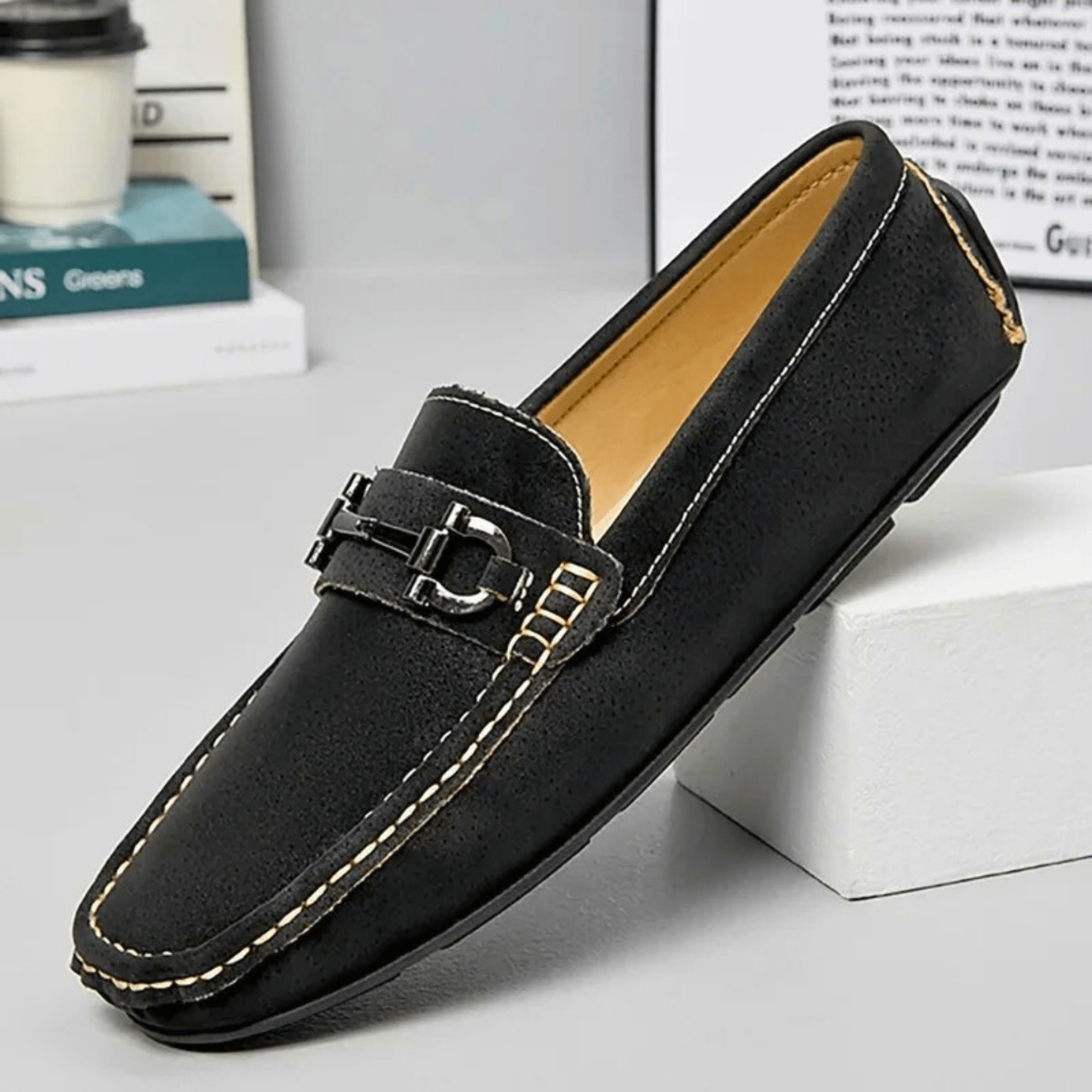 Lorenzi Suede Leather Drivers