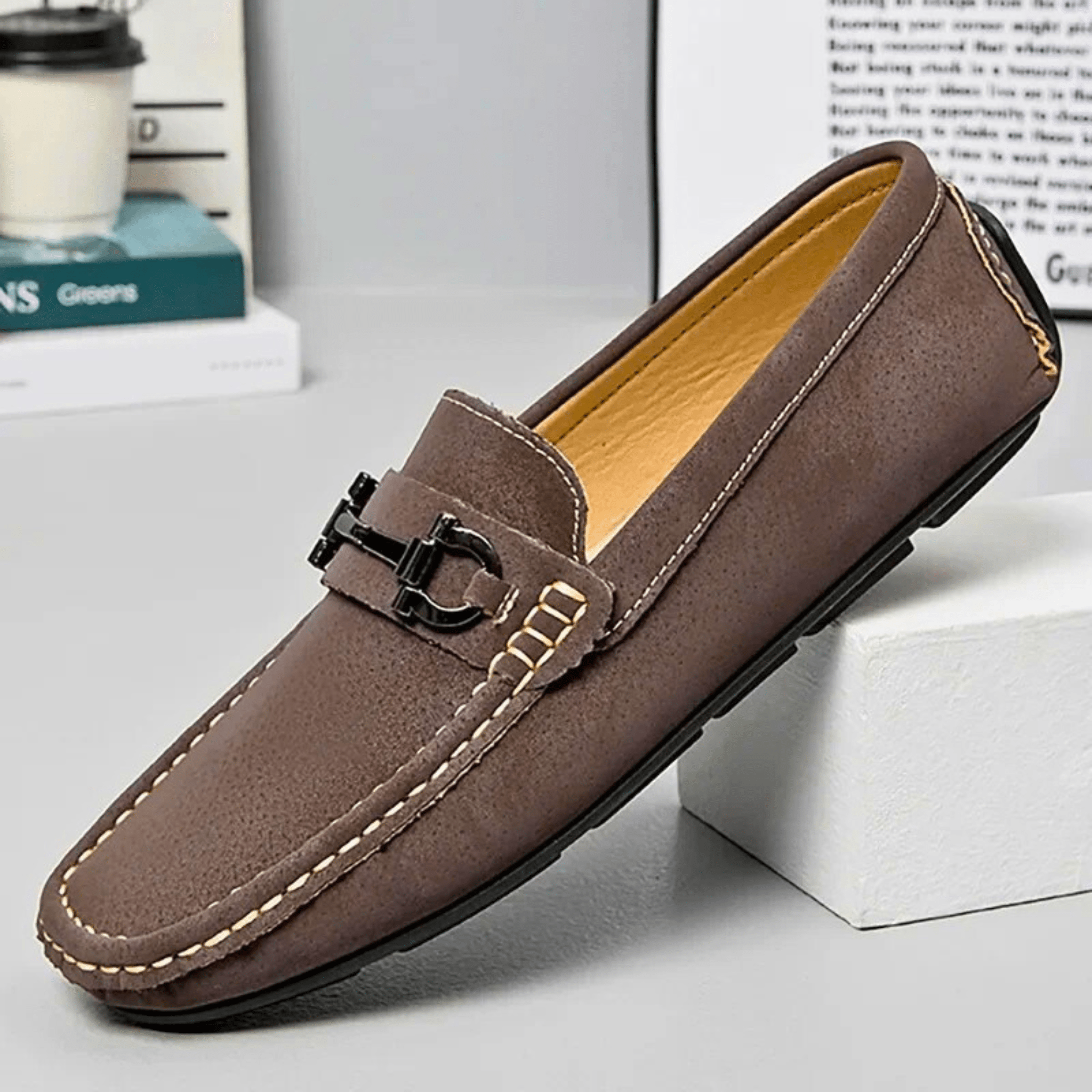 Lorenzi Suede Leather Drivers