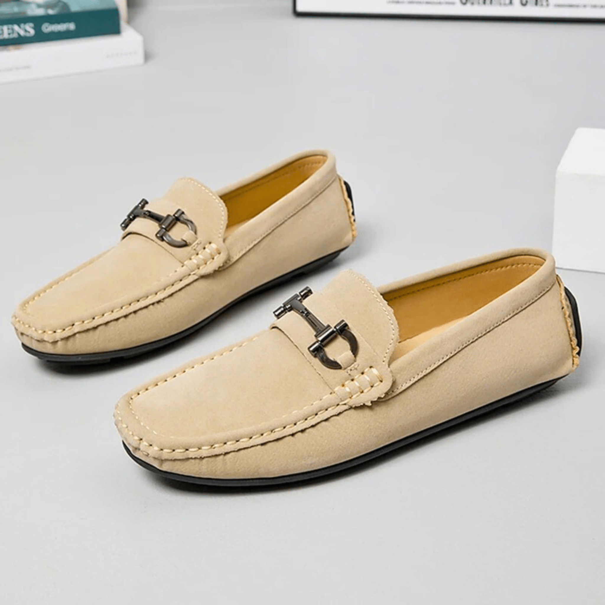 Lorenzi Suede Leather Drivers