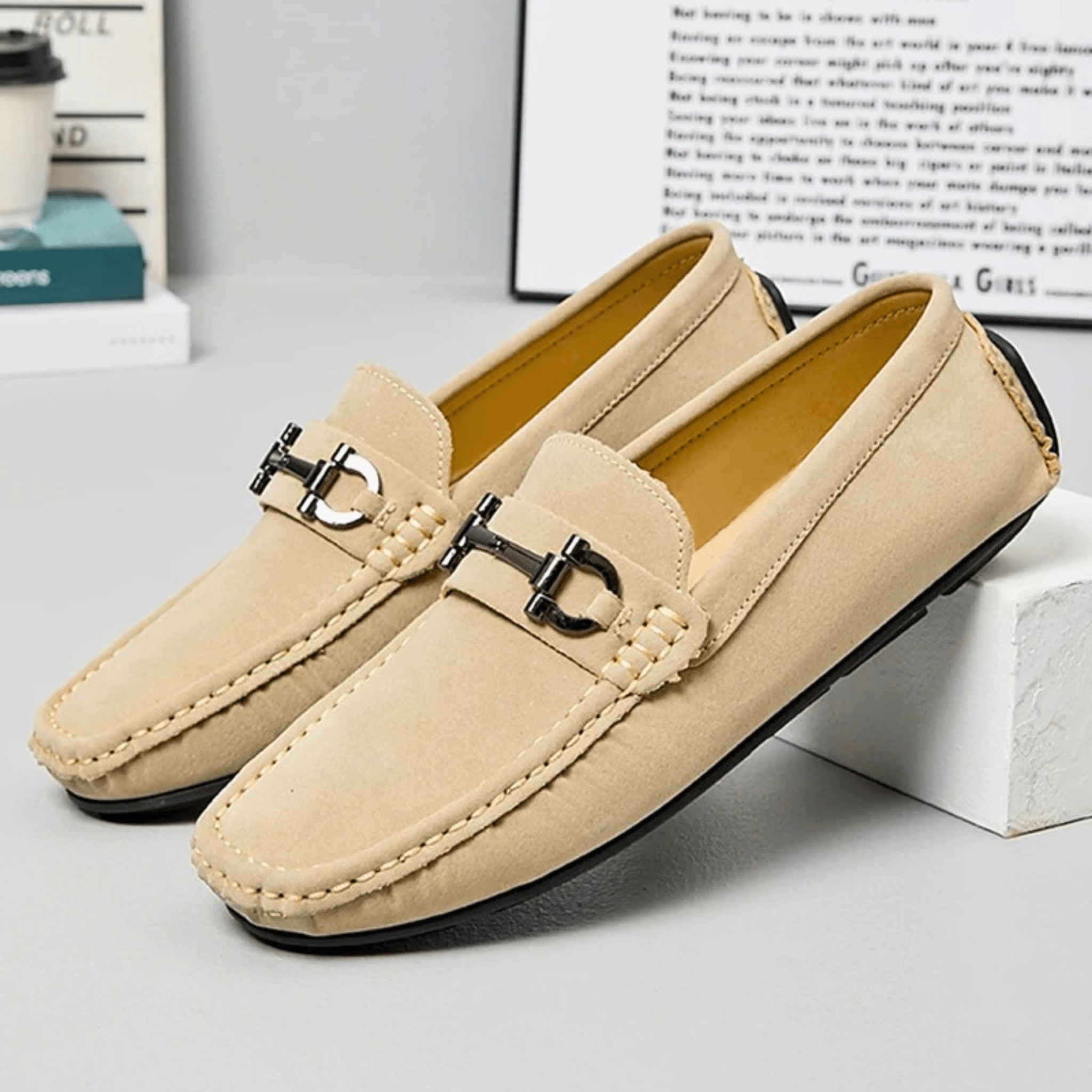 Lorenzi Suede Leather Drivers