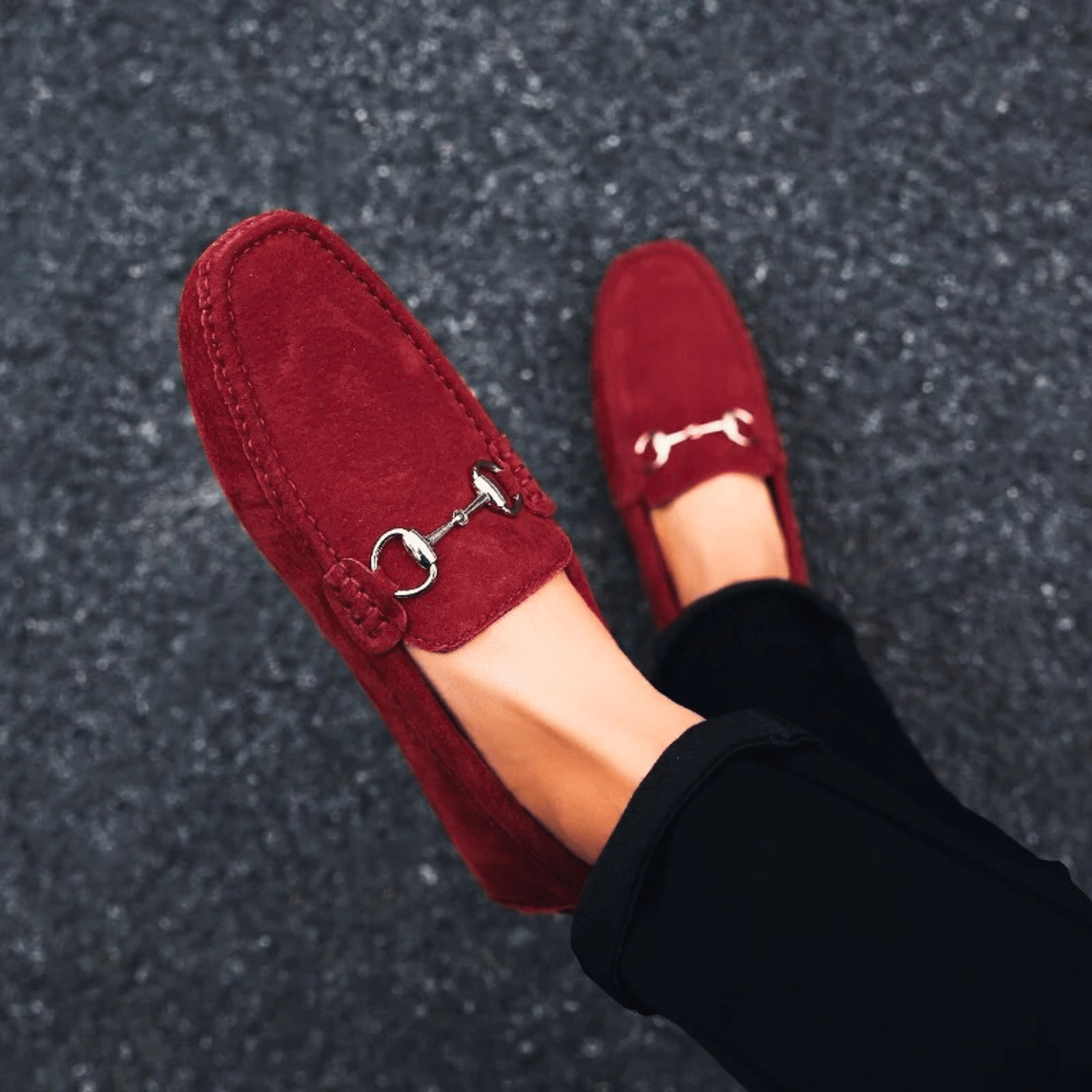 Milano Suede Leather Slip-Ons