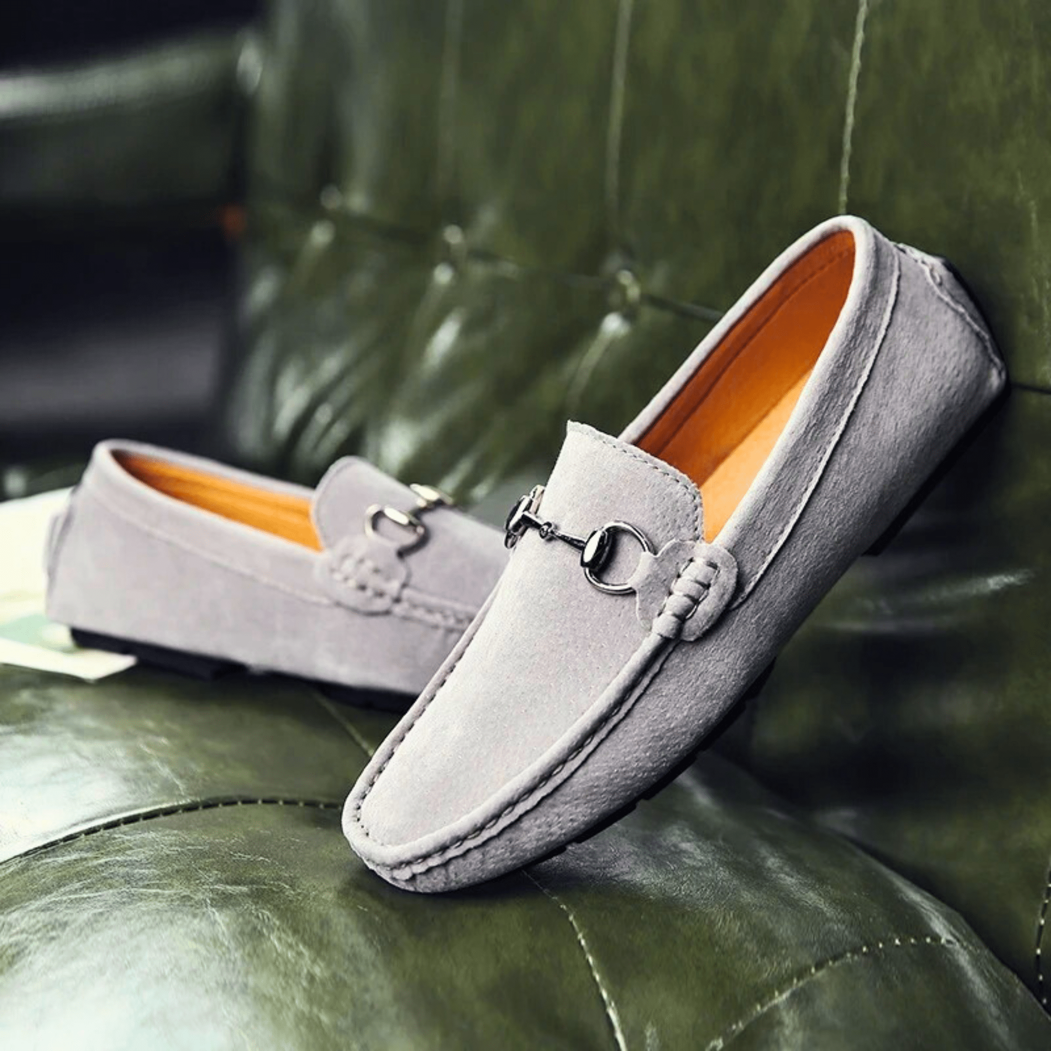 Milano Suede Leather Slip-Ons
