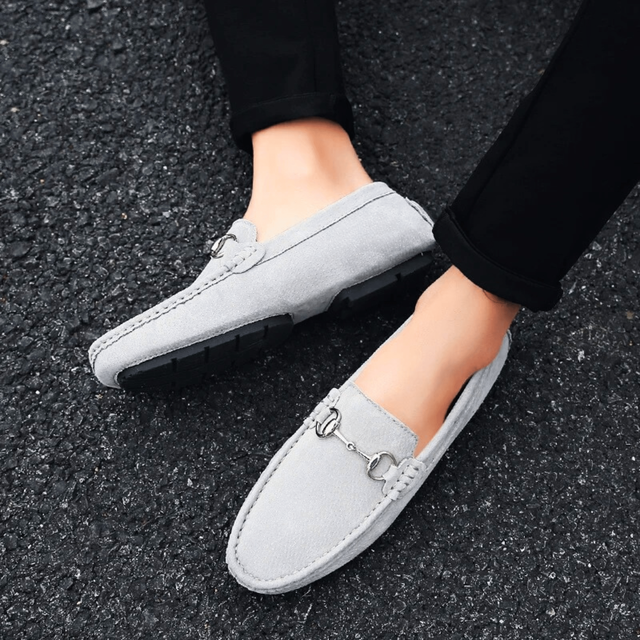 Milano Suede Leather Slip-Ons