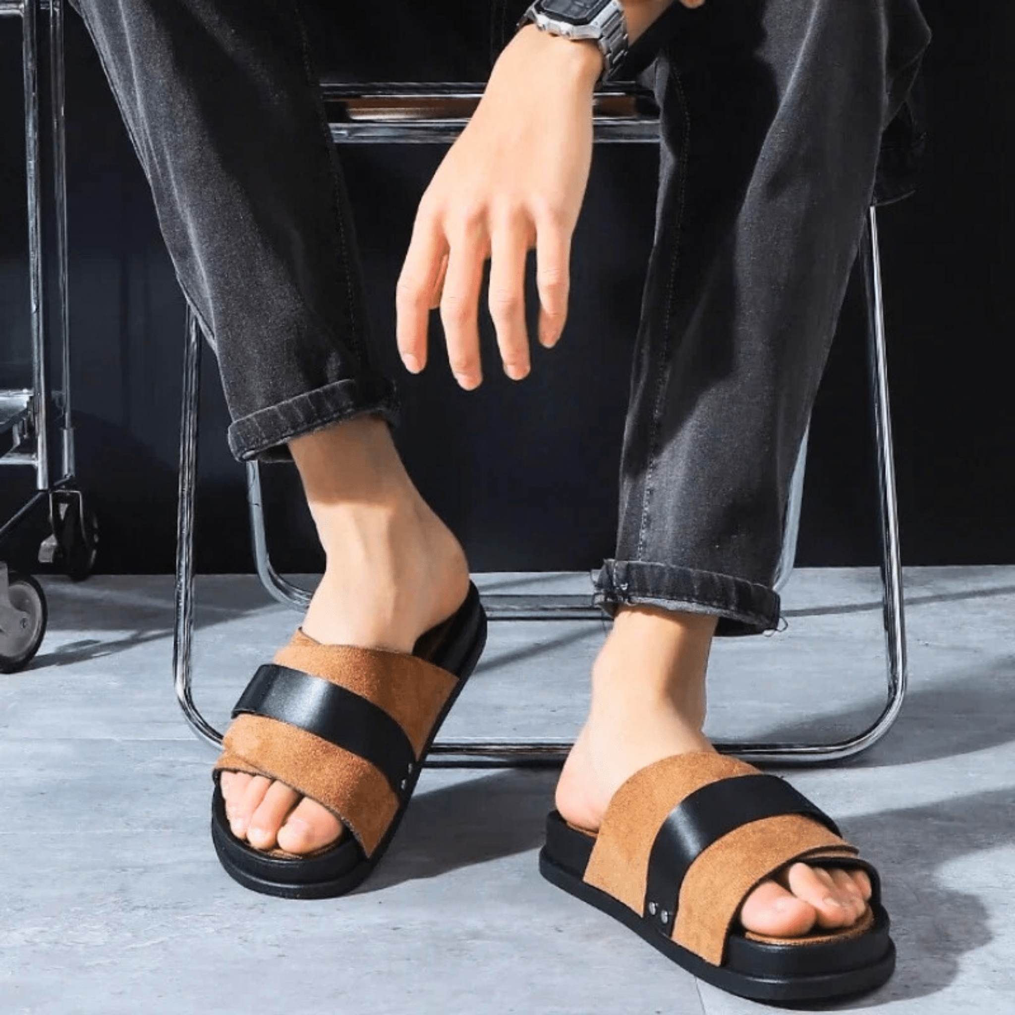 Montero Suede Slides