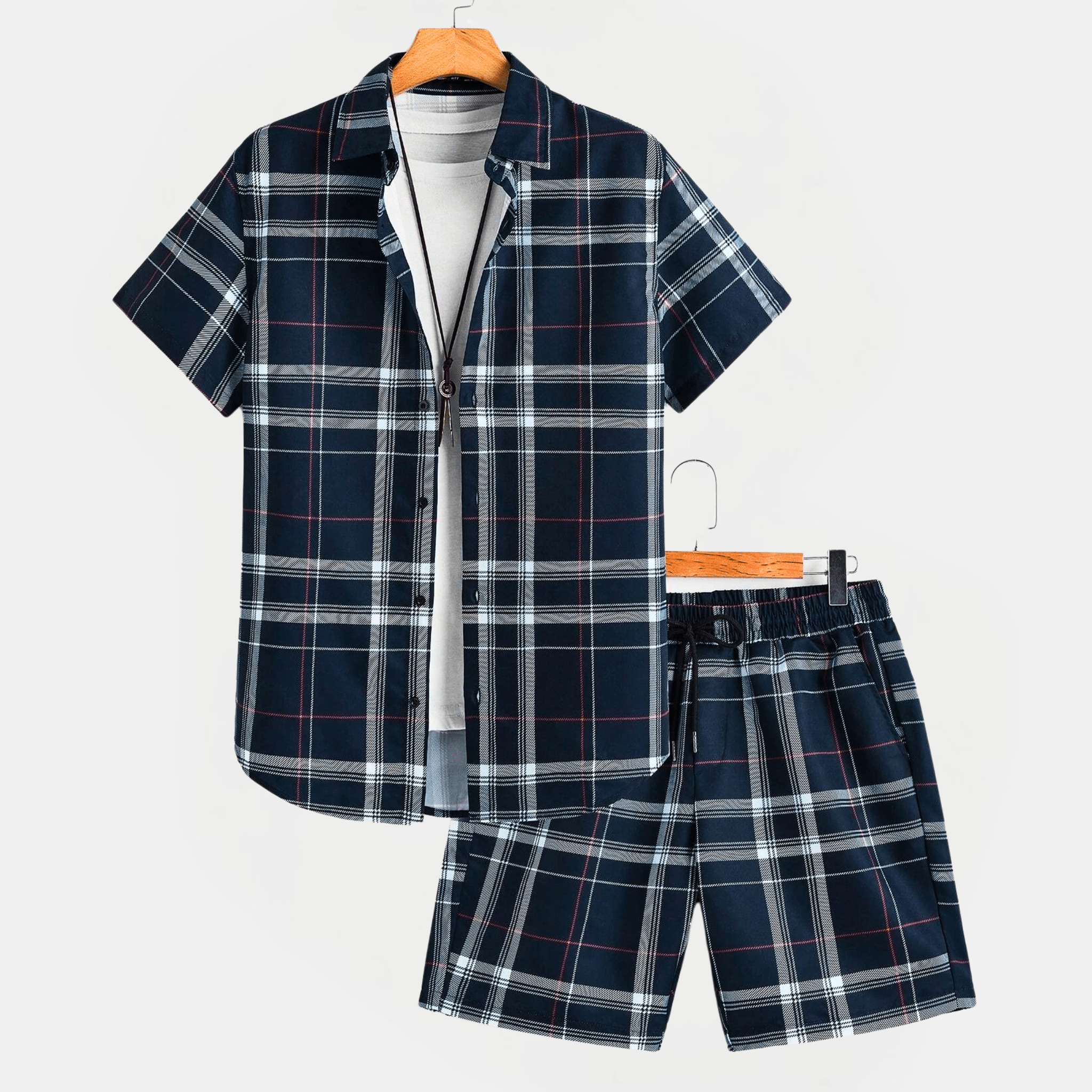 Plaid Patterned Summer Set
