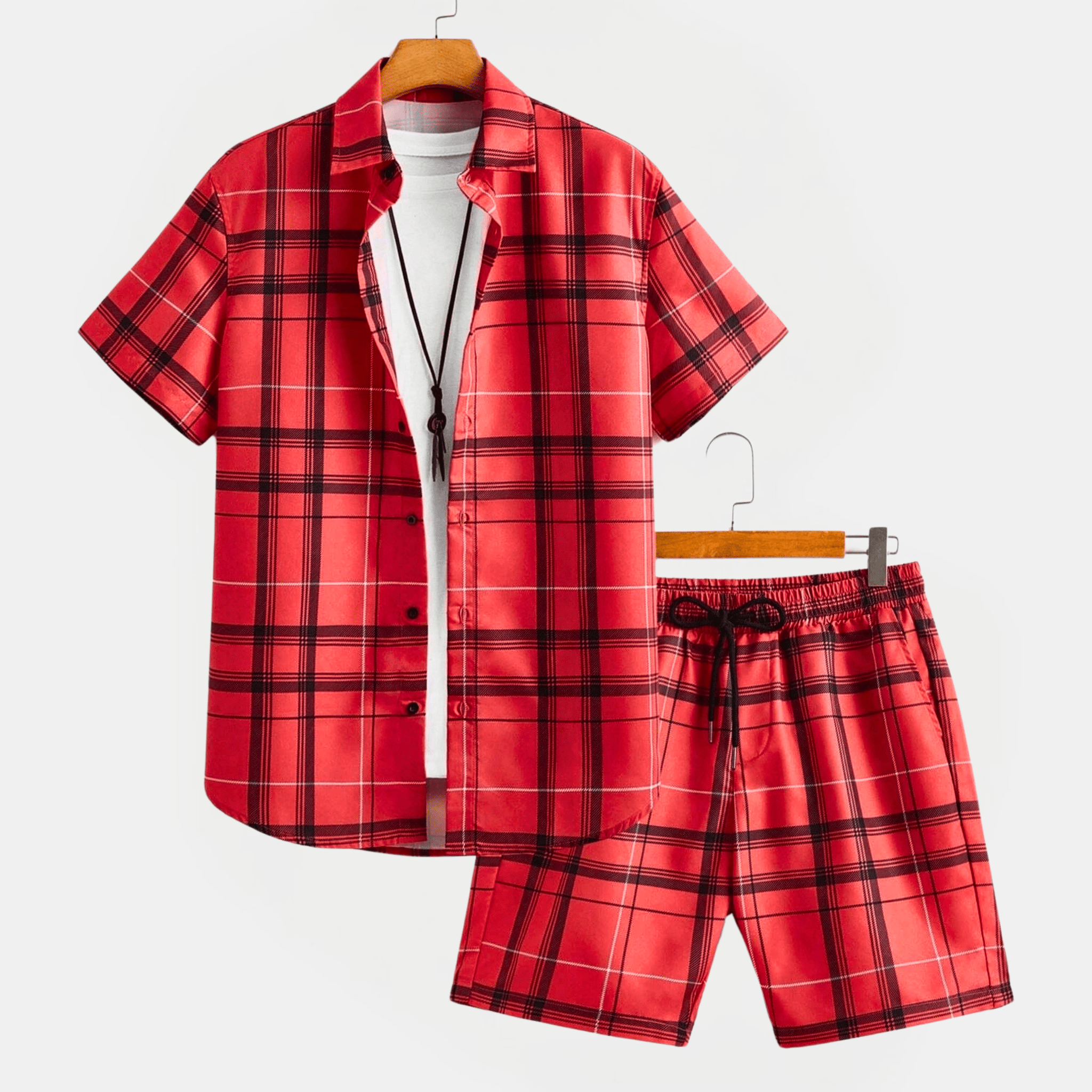 Plaid Patterned Summer Set