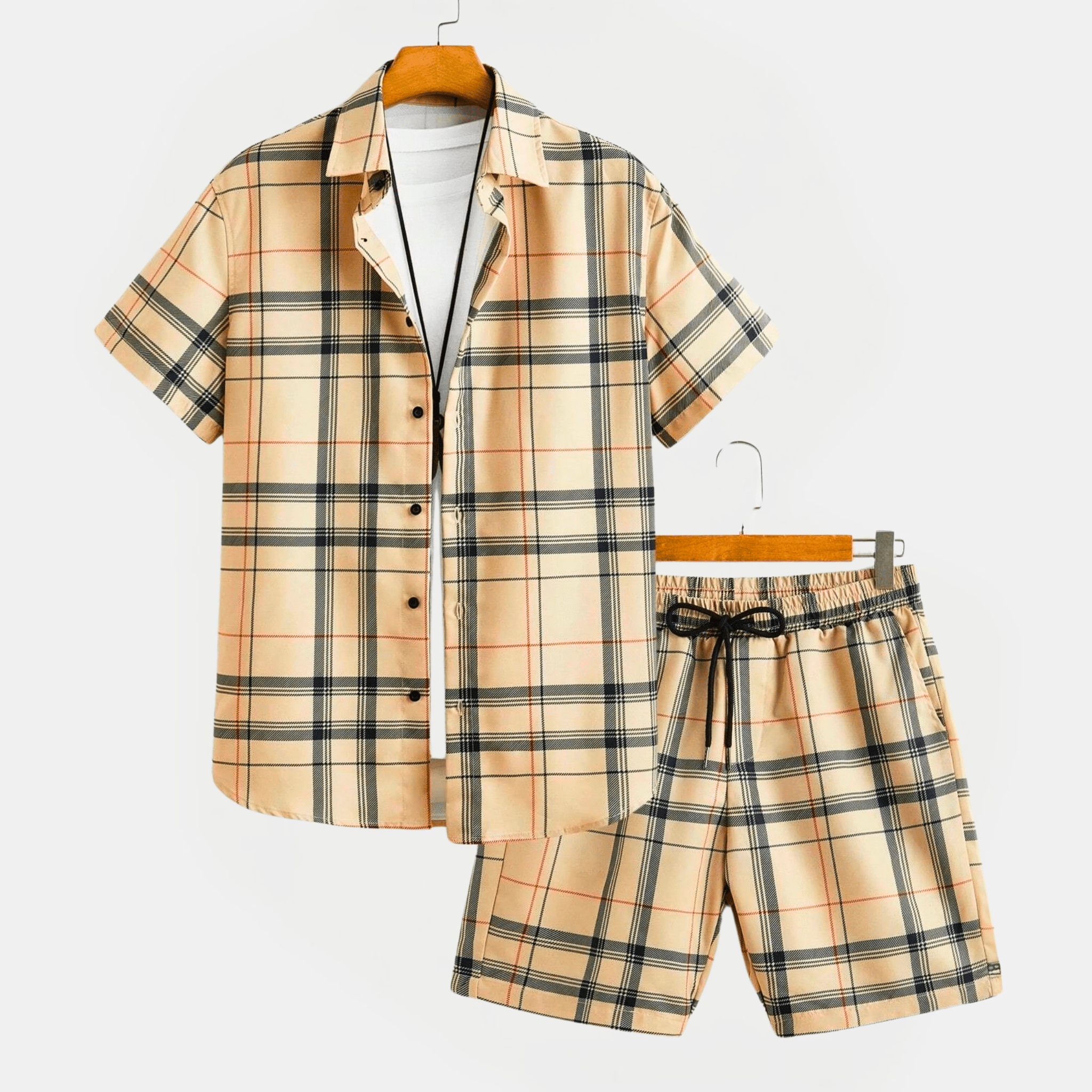 Plaid Patterned Summer Set