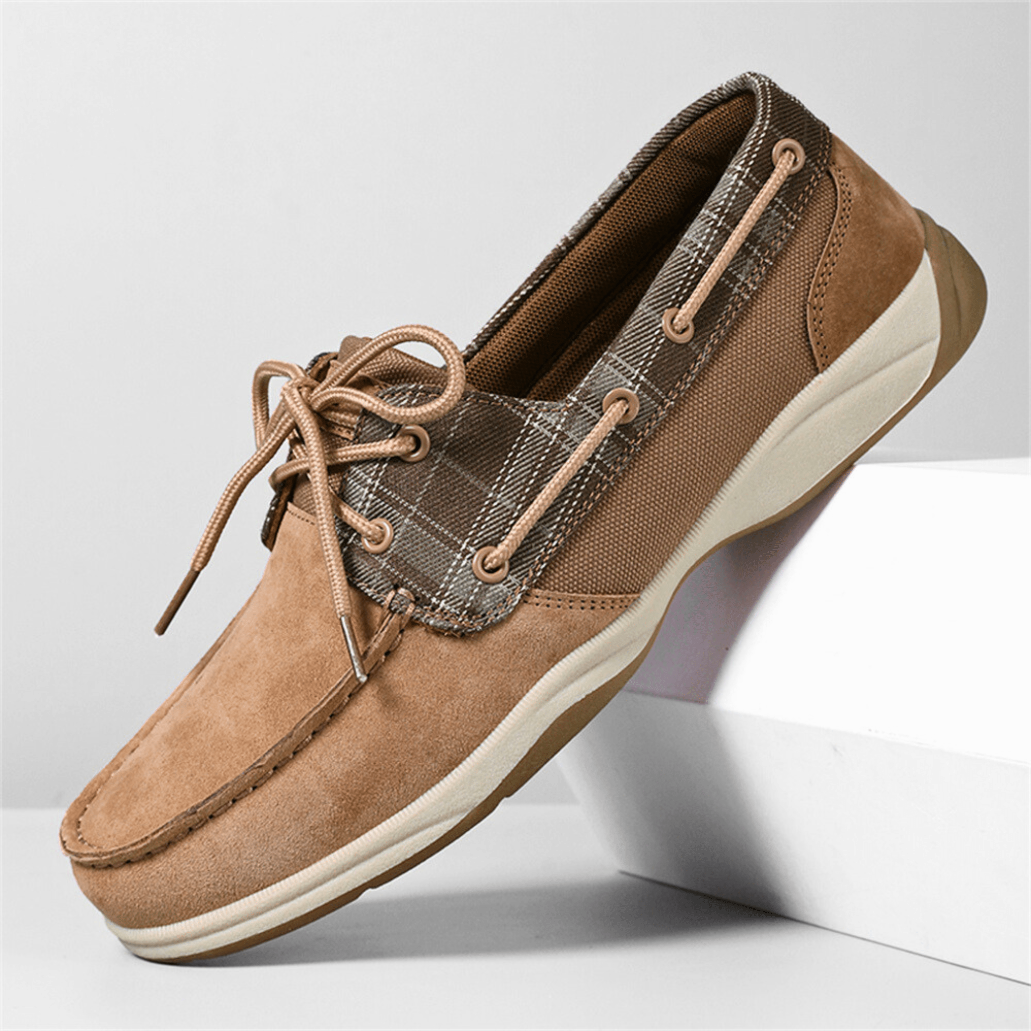 PlaidHarbor Suede Loafers