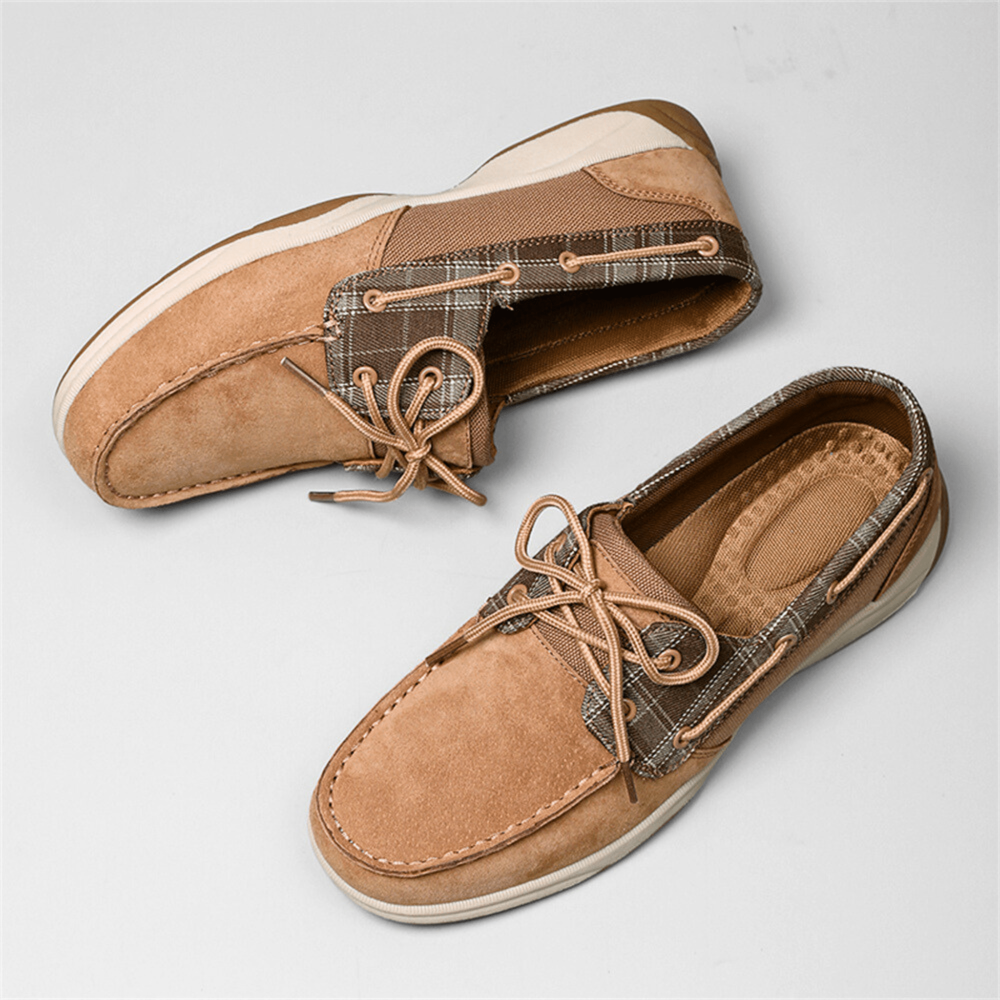 PlaidHarbor Suede Loafers