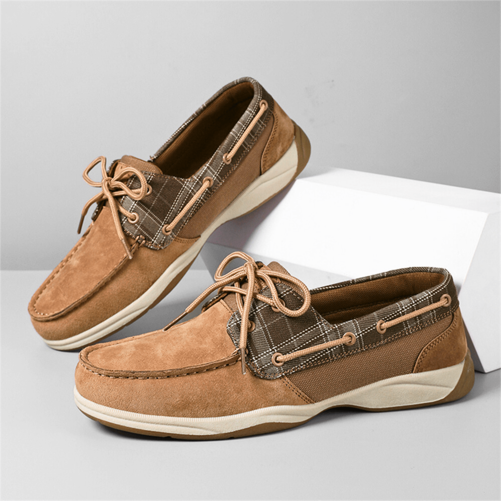 PlaidHarbor Suede Loafers