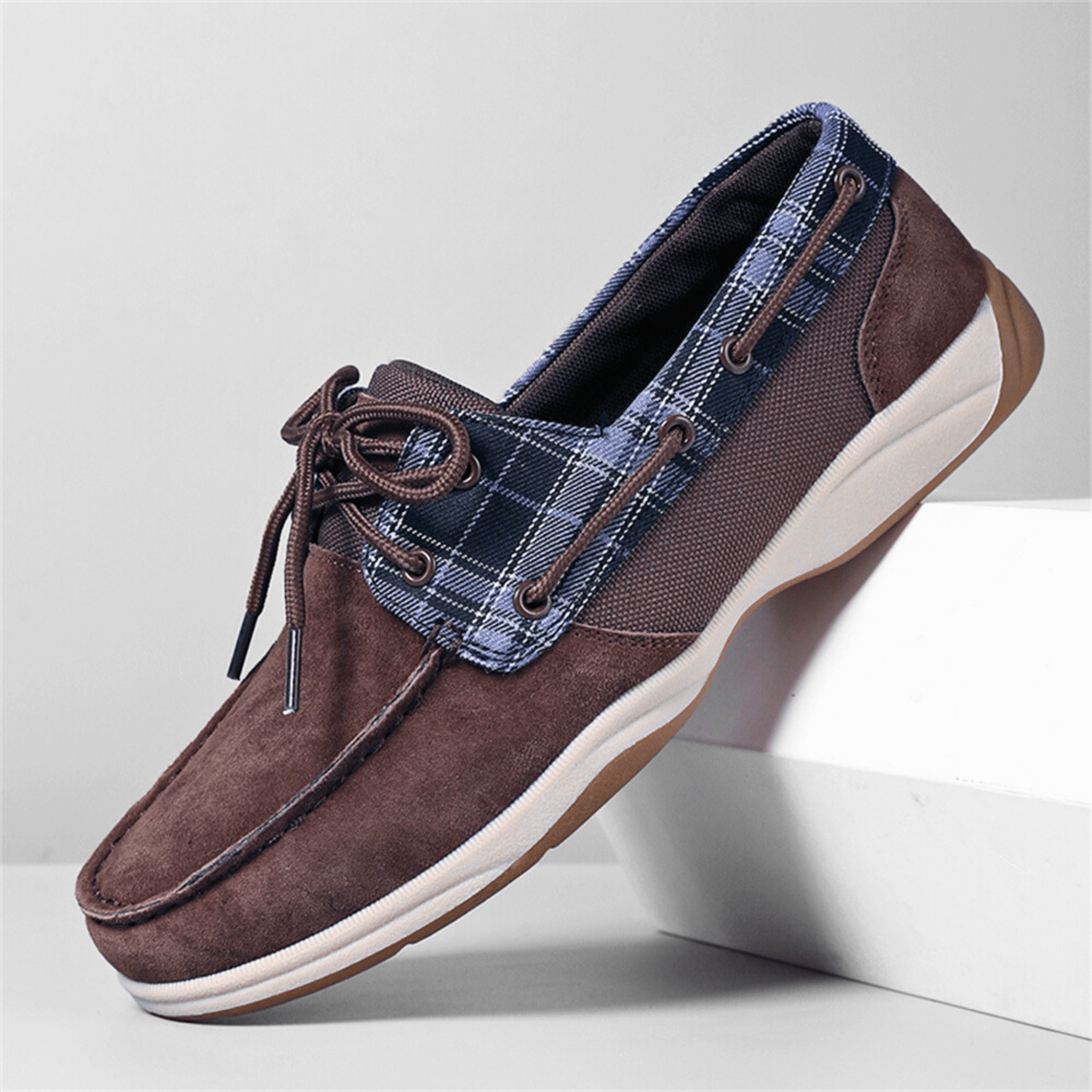 PlaidHarbor Suede Loafers