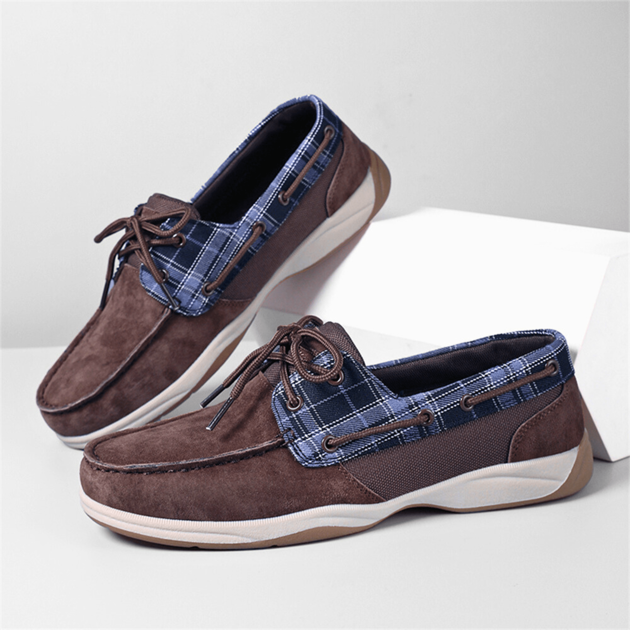 PlaidHarbor Suede Loafers