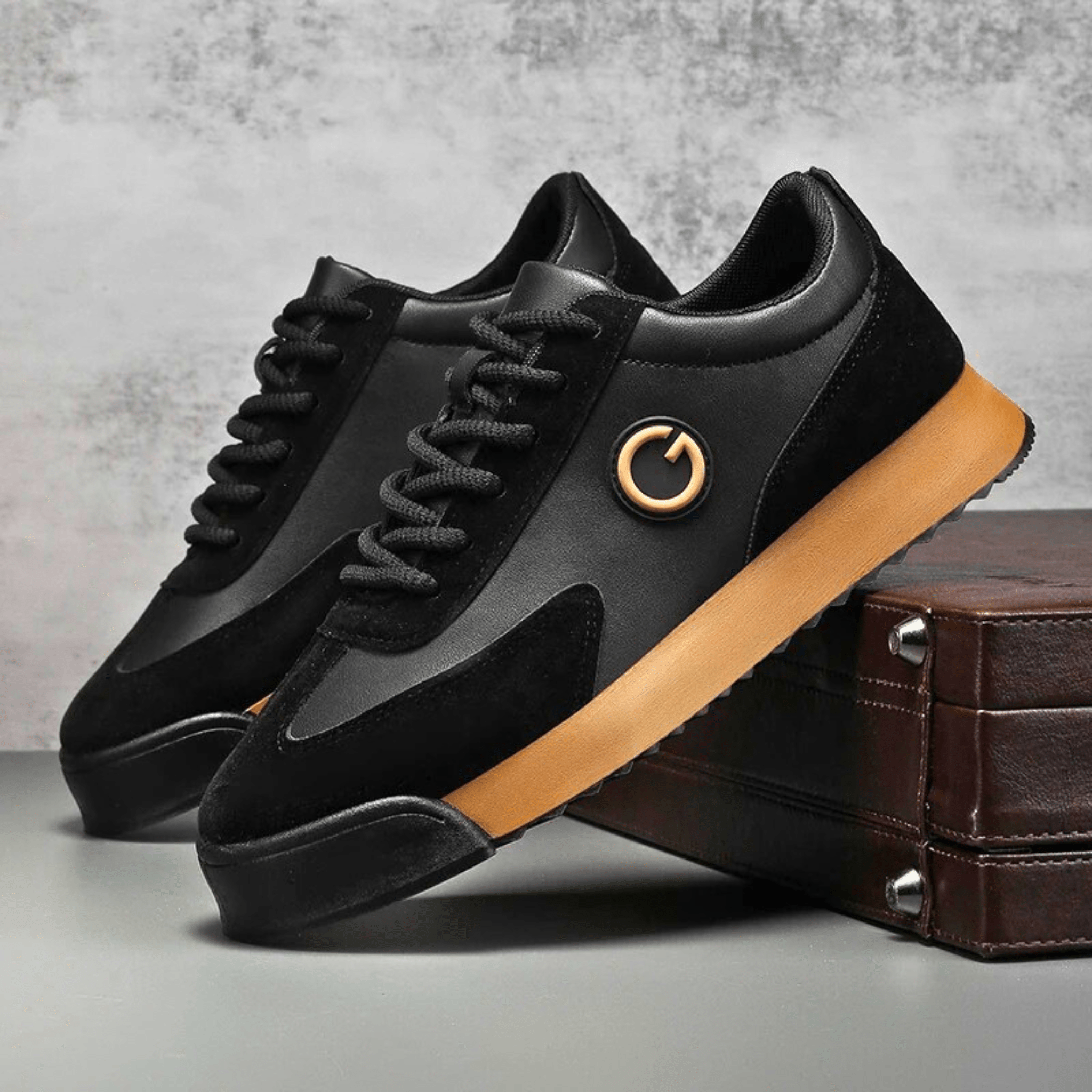 Retro Suede Leather Sneakers