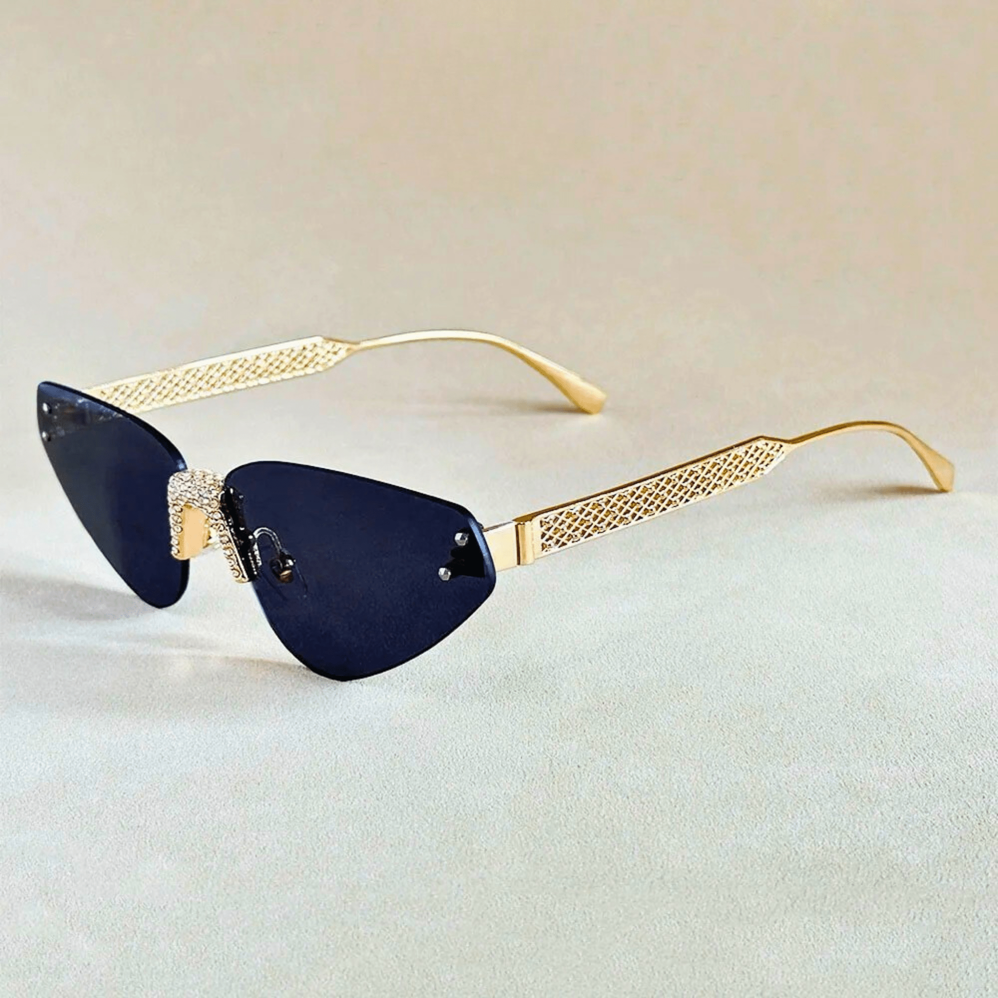 Rimless Cat Eye Shades