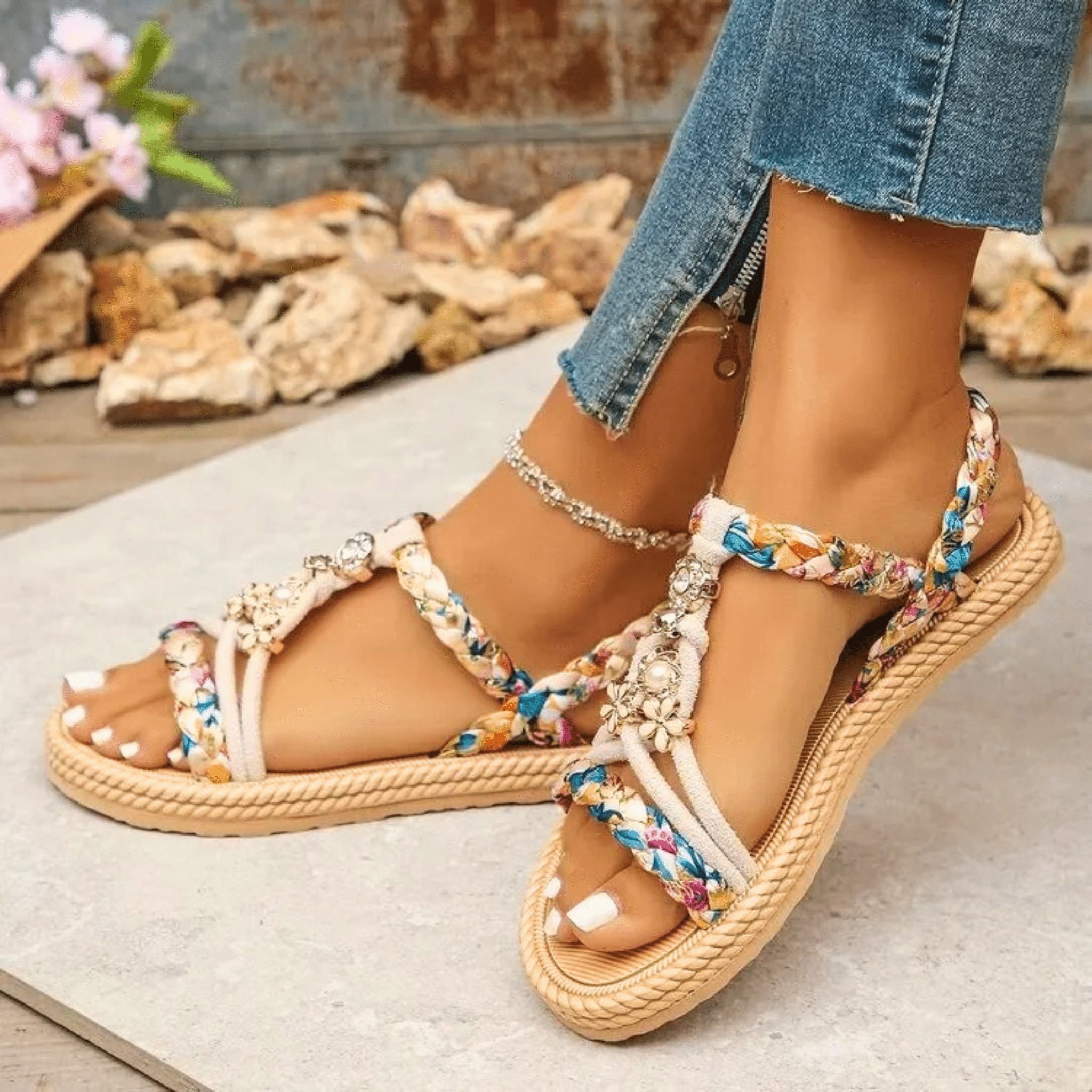 Seaflower Glow Sandals